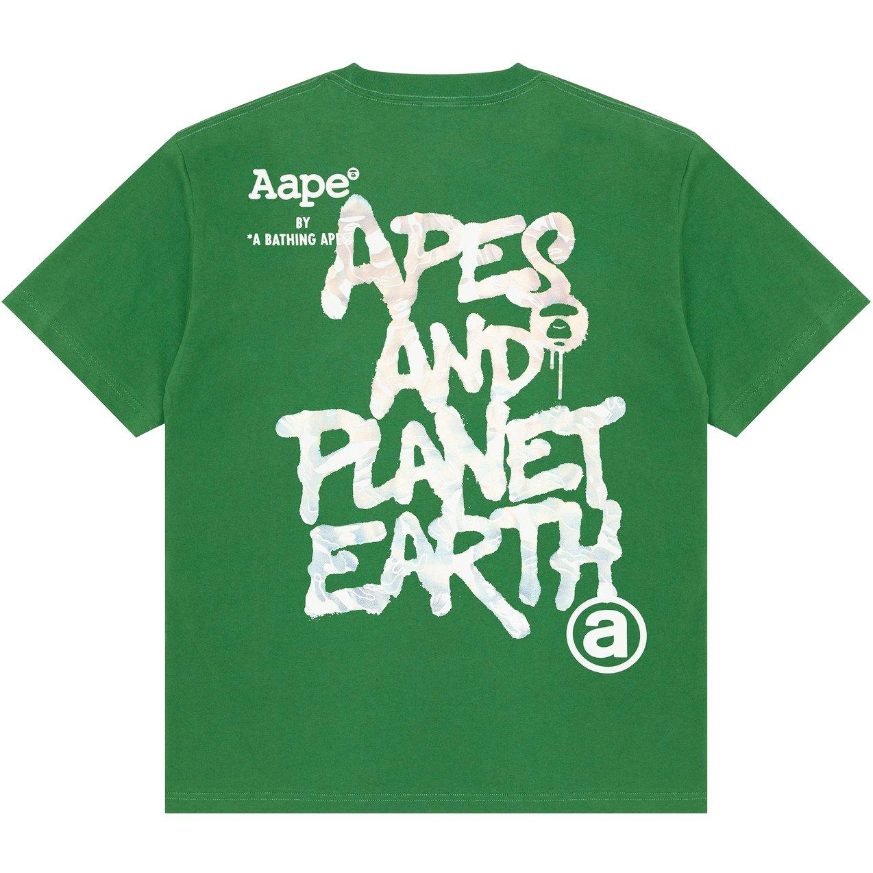 Dark Green - AAPE - Planted Earth T-Shirt - 6