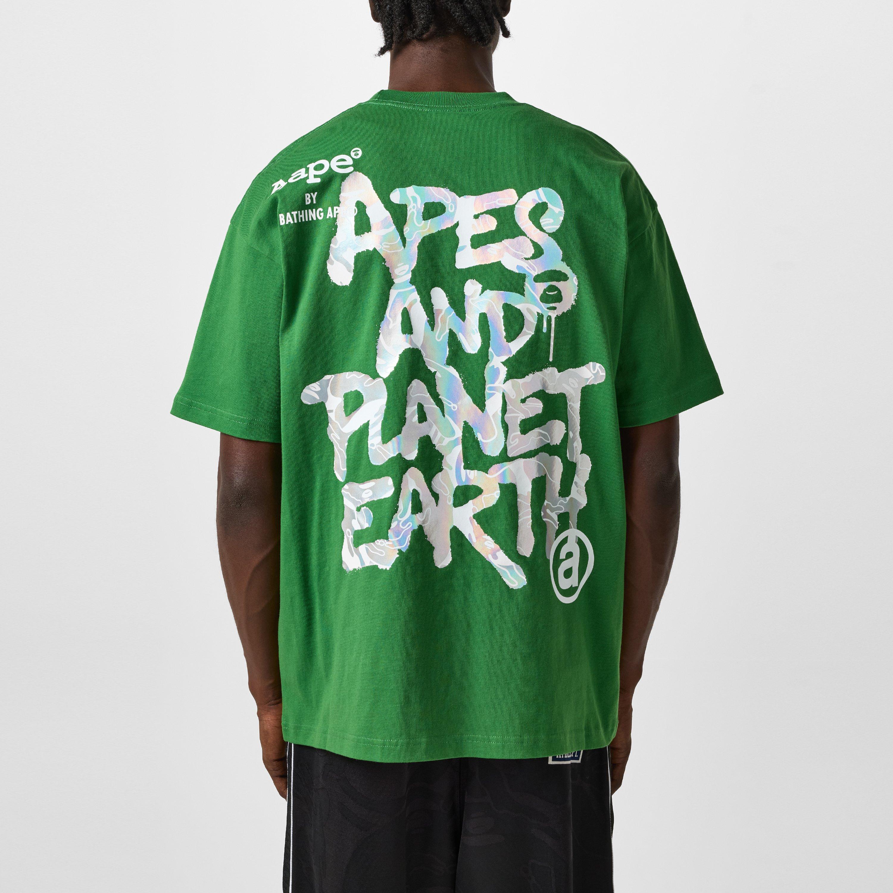 Dark Green - AAPE - Planted Earth T-Shirt - 3
