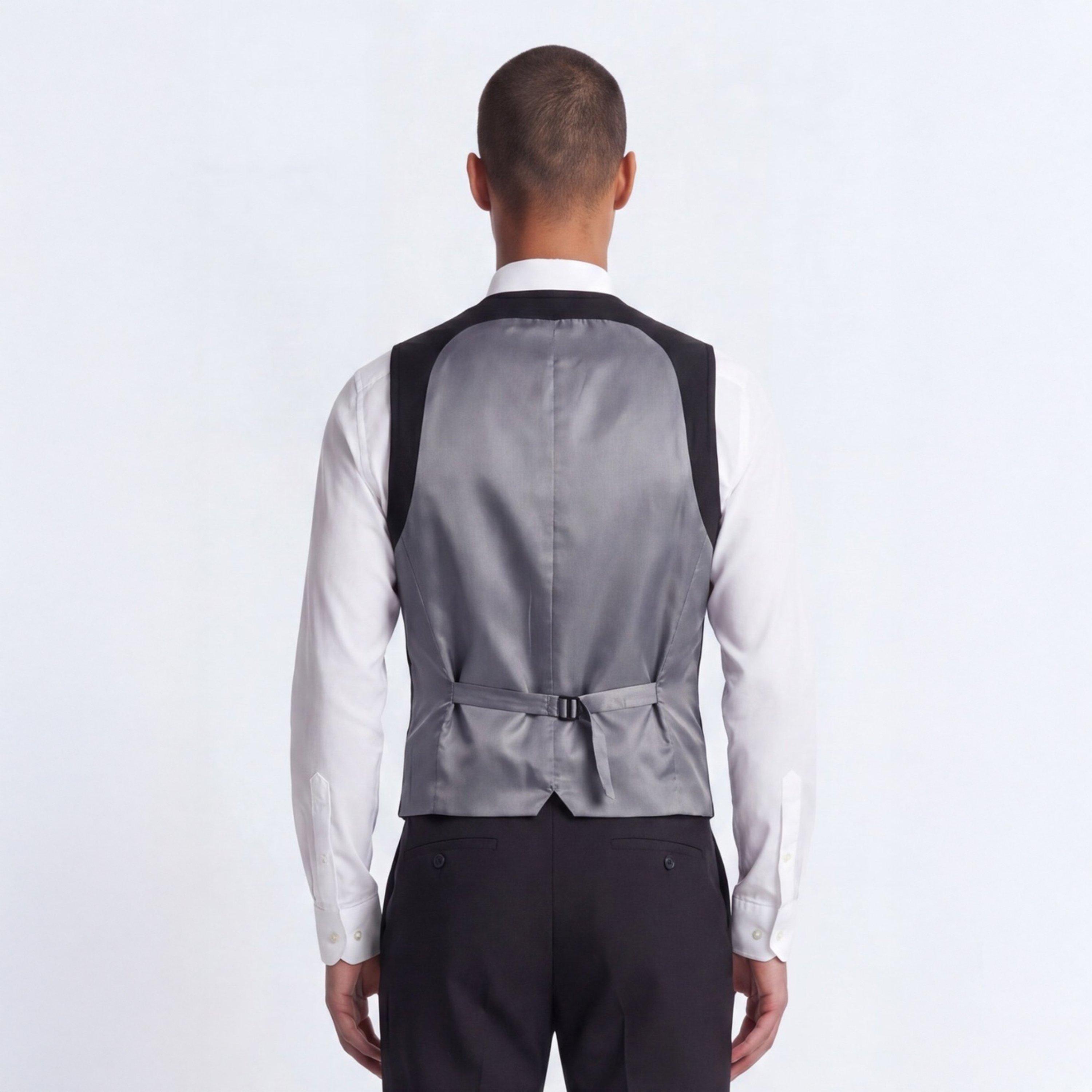 Black - Twisted Tailor - TT Orwell Slm Waistc Sn72 - 3