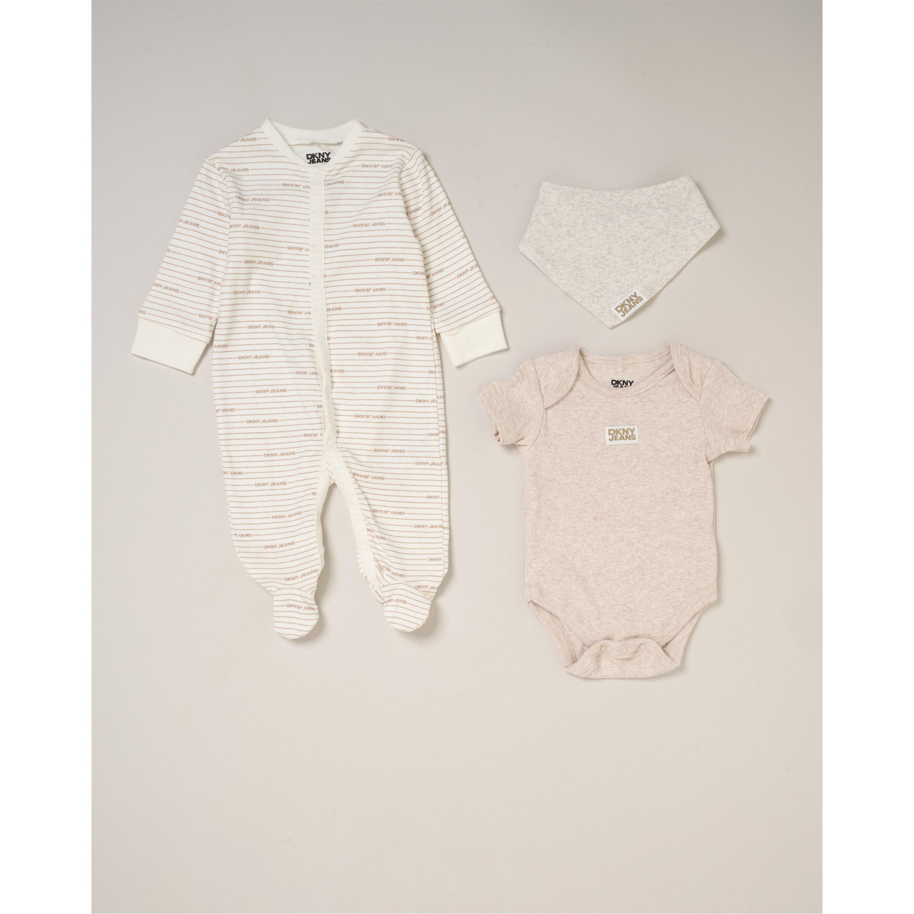 Taupe Marle - DKNY - Kids' Top and Trouser Pyjama Set - 2