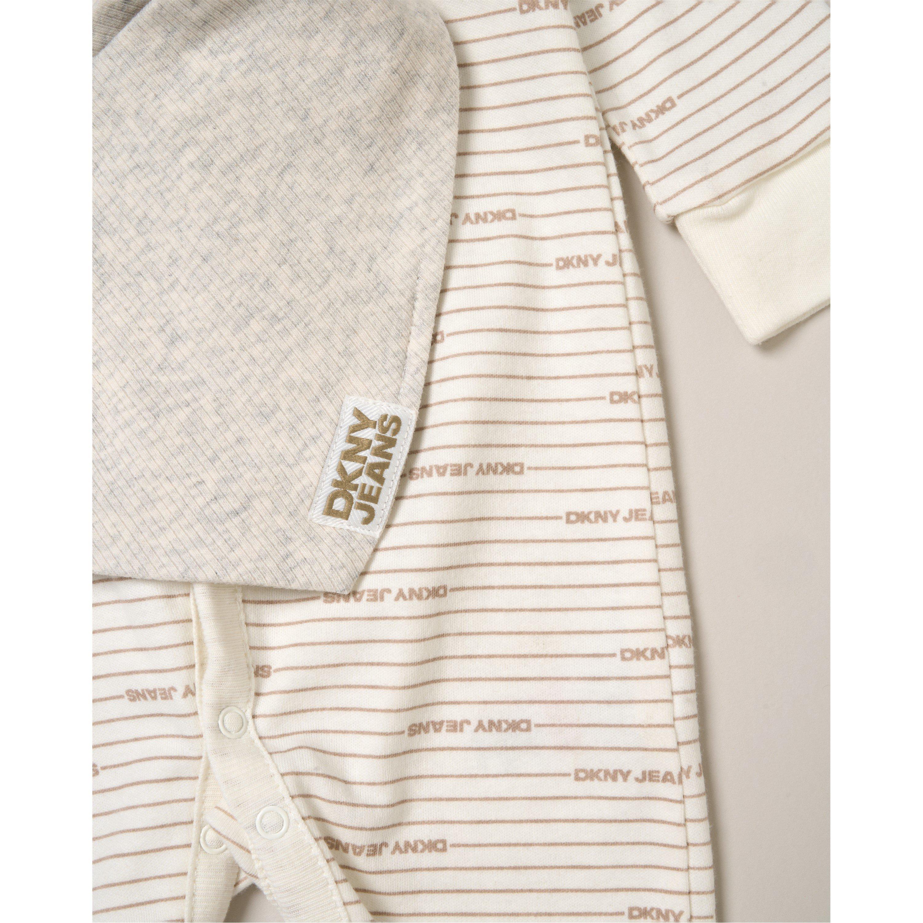 Taupe Marle - DKNY - Kids' Top and Trouser Pyjama Set - 4