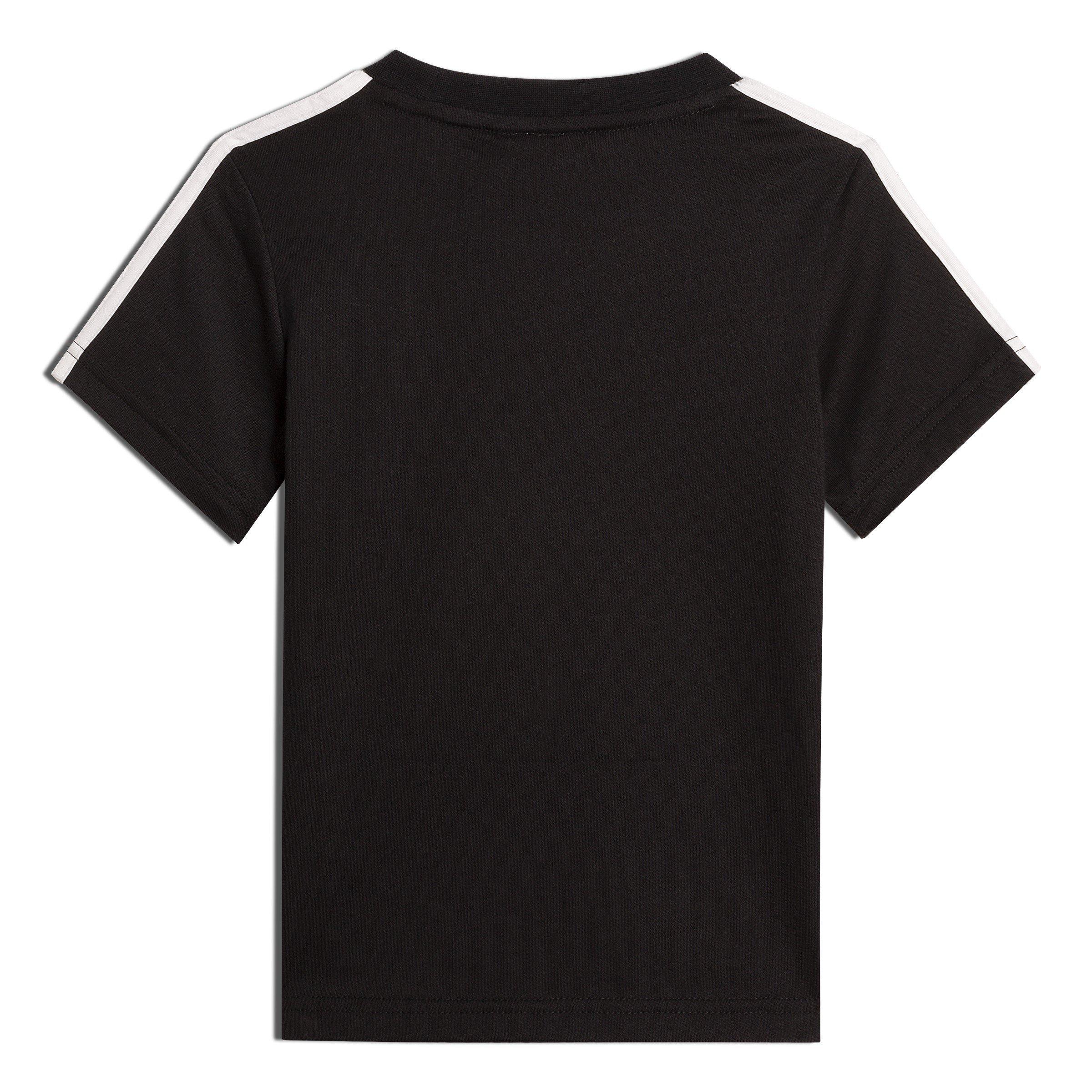 Black/White - adidas - Stripe Essential T Shirt - 2