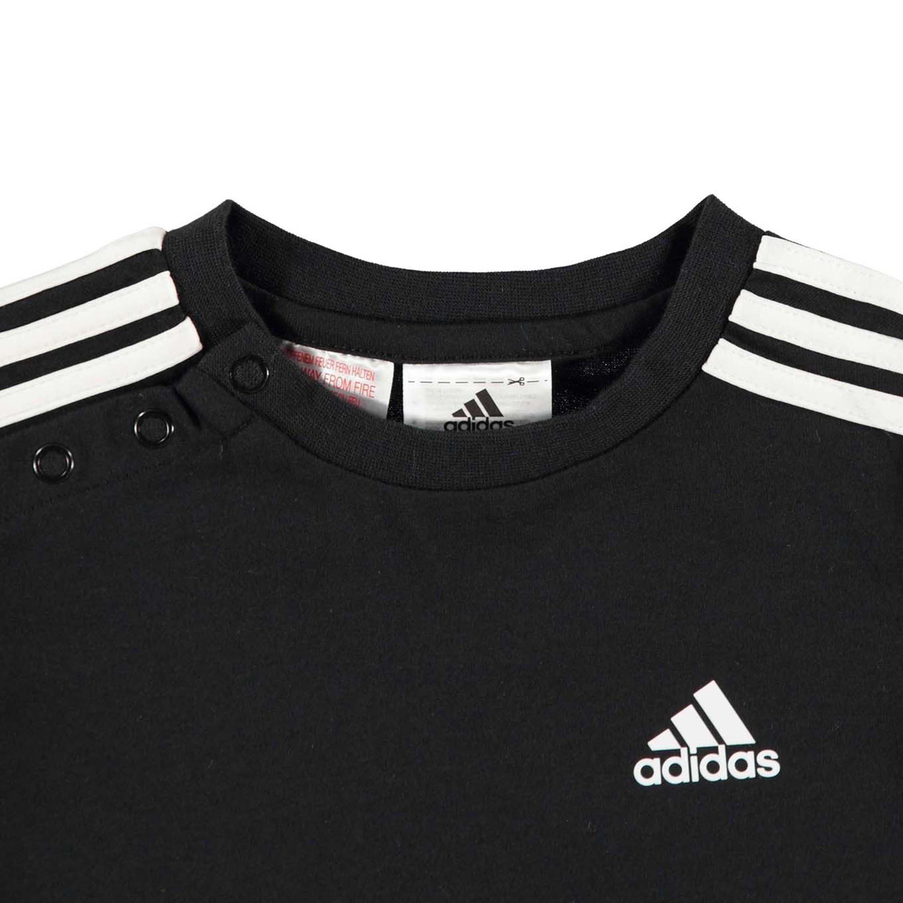 Black/White - adidas - Stripe Essential T Shirt - 7