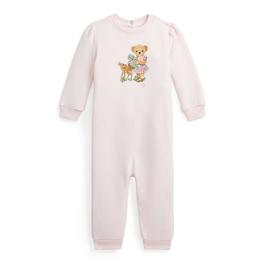 Polo Ralph Lauren Bear Fleece Coverall Baby Girls