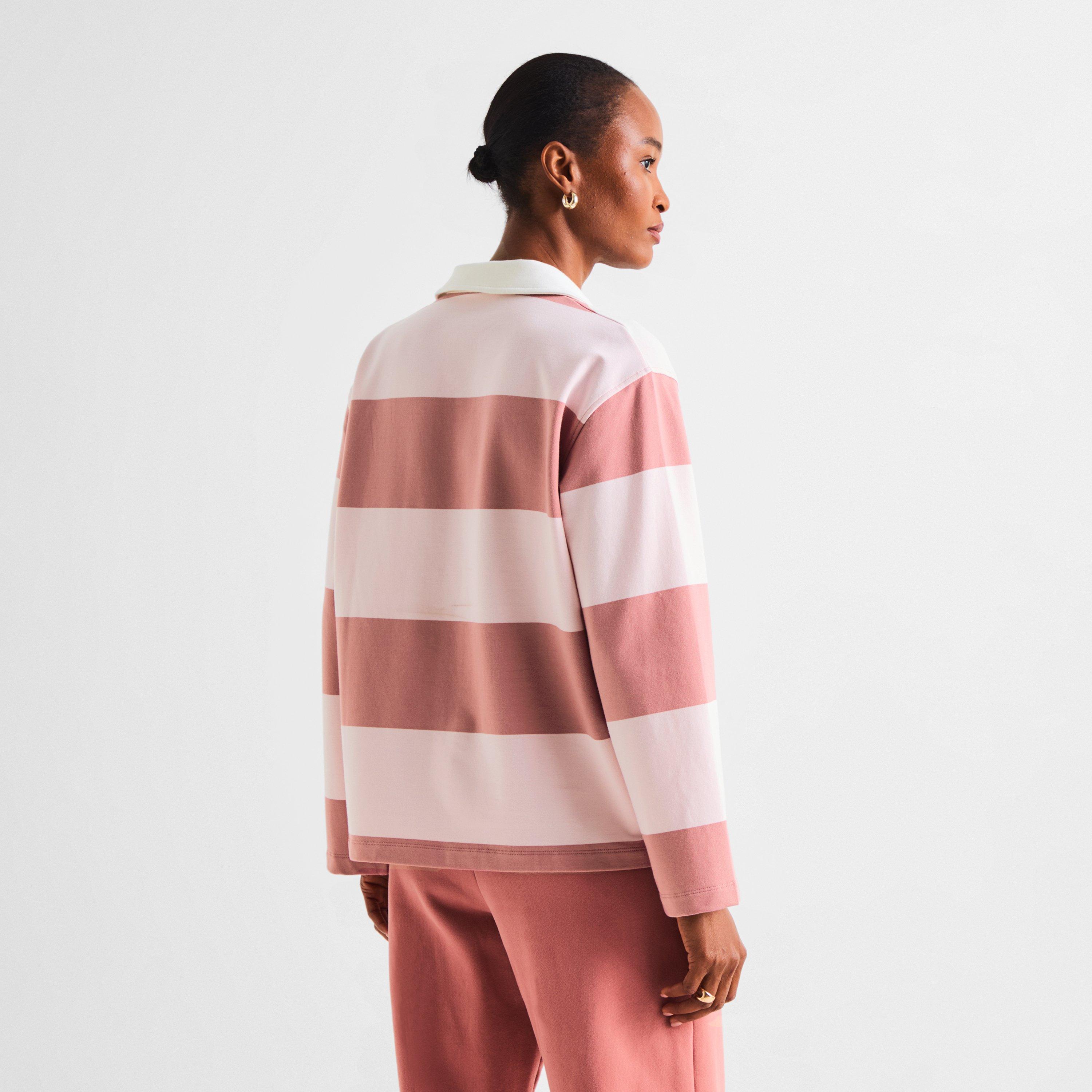 Pink - 4th and Reckless - Women's Hailey Rugby Polo - 4