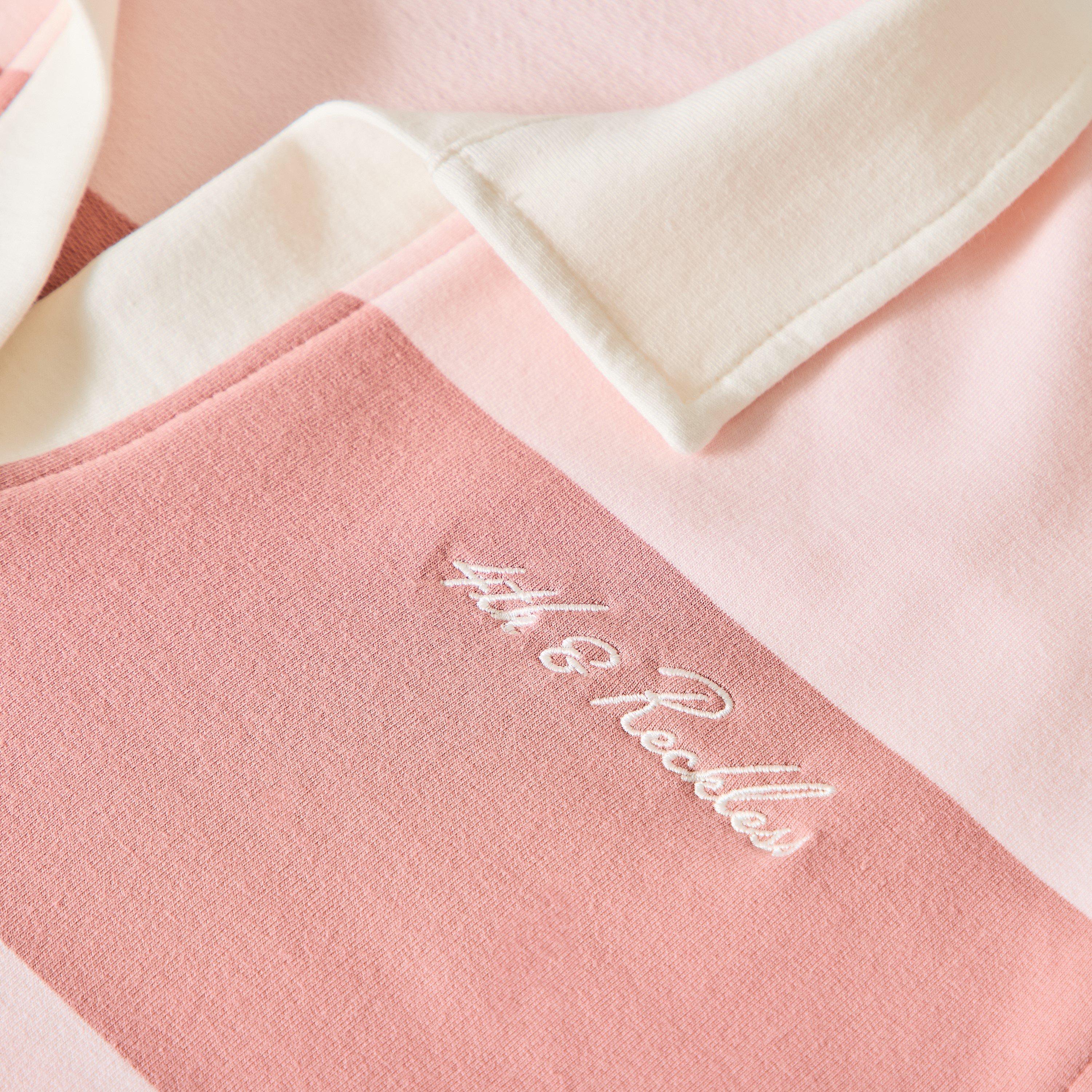 Pink - 4th and Reckless - Women's Hailey Rugby Polo - 3