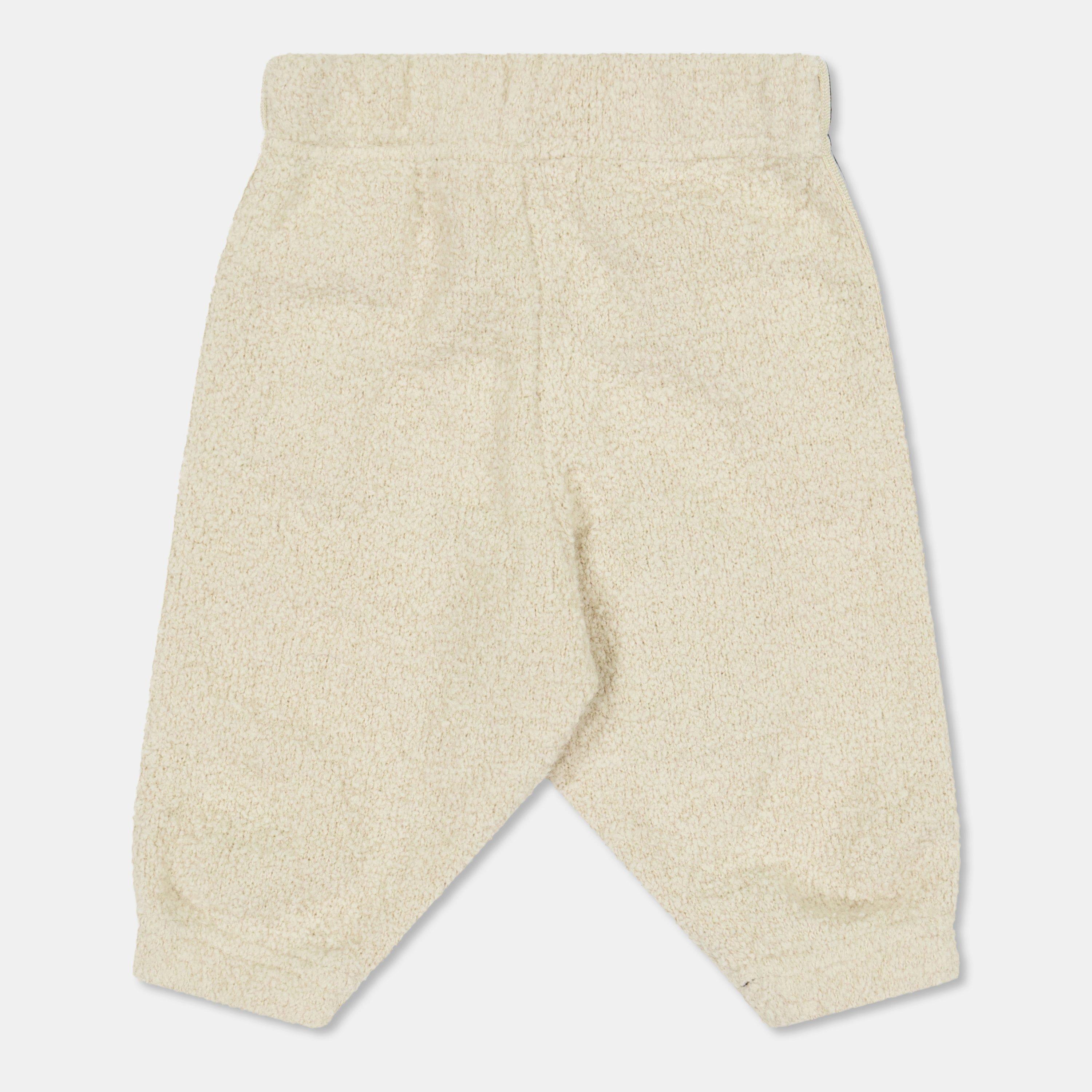 Cream 6F60 - Palm Angels - Unisex Kids' Teddy Closed Hem Fleece Joggers - 2