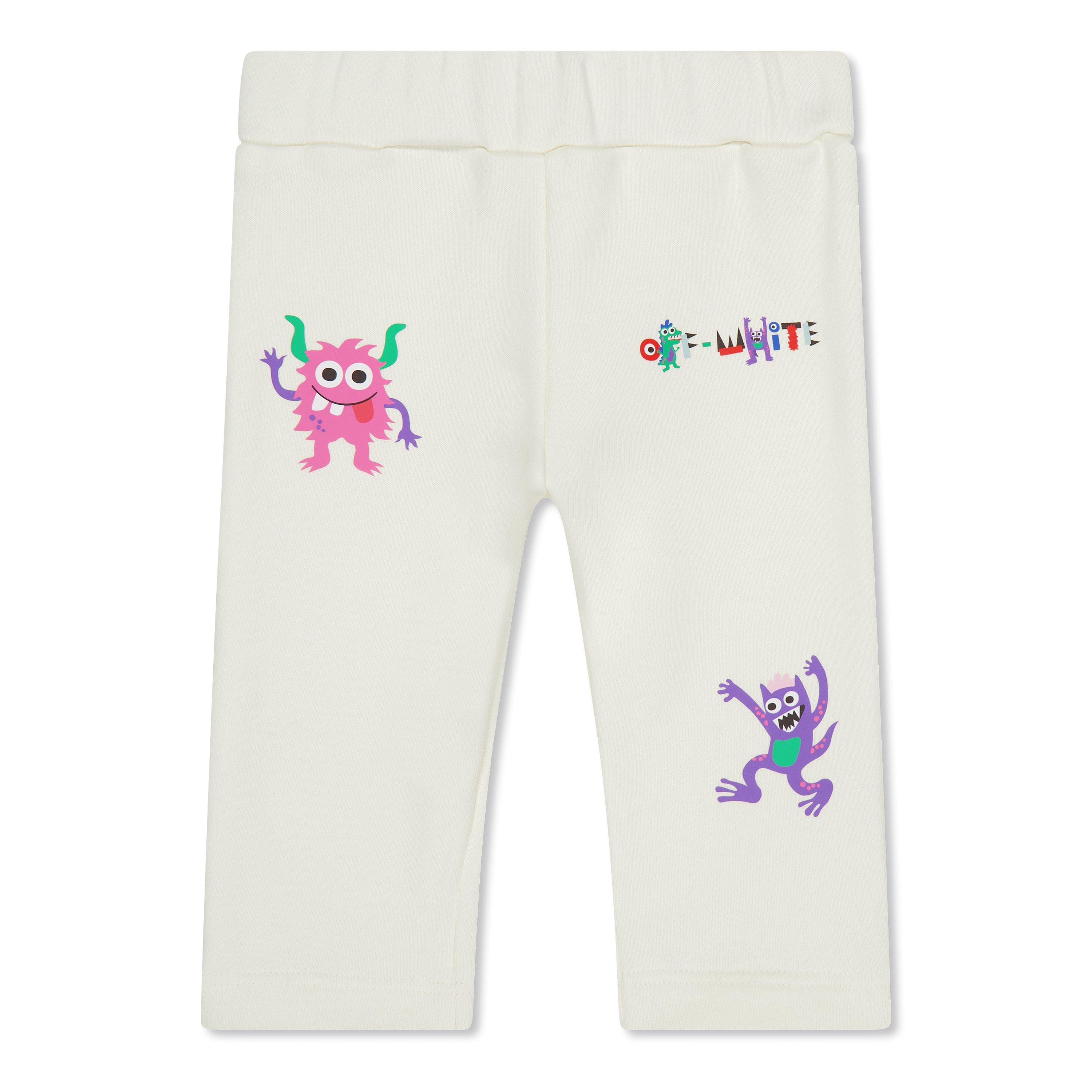 White/Mult - Off White - Kids Open Hem Fleece Sweatpant - 1