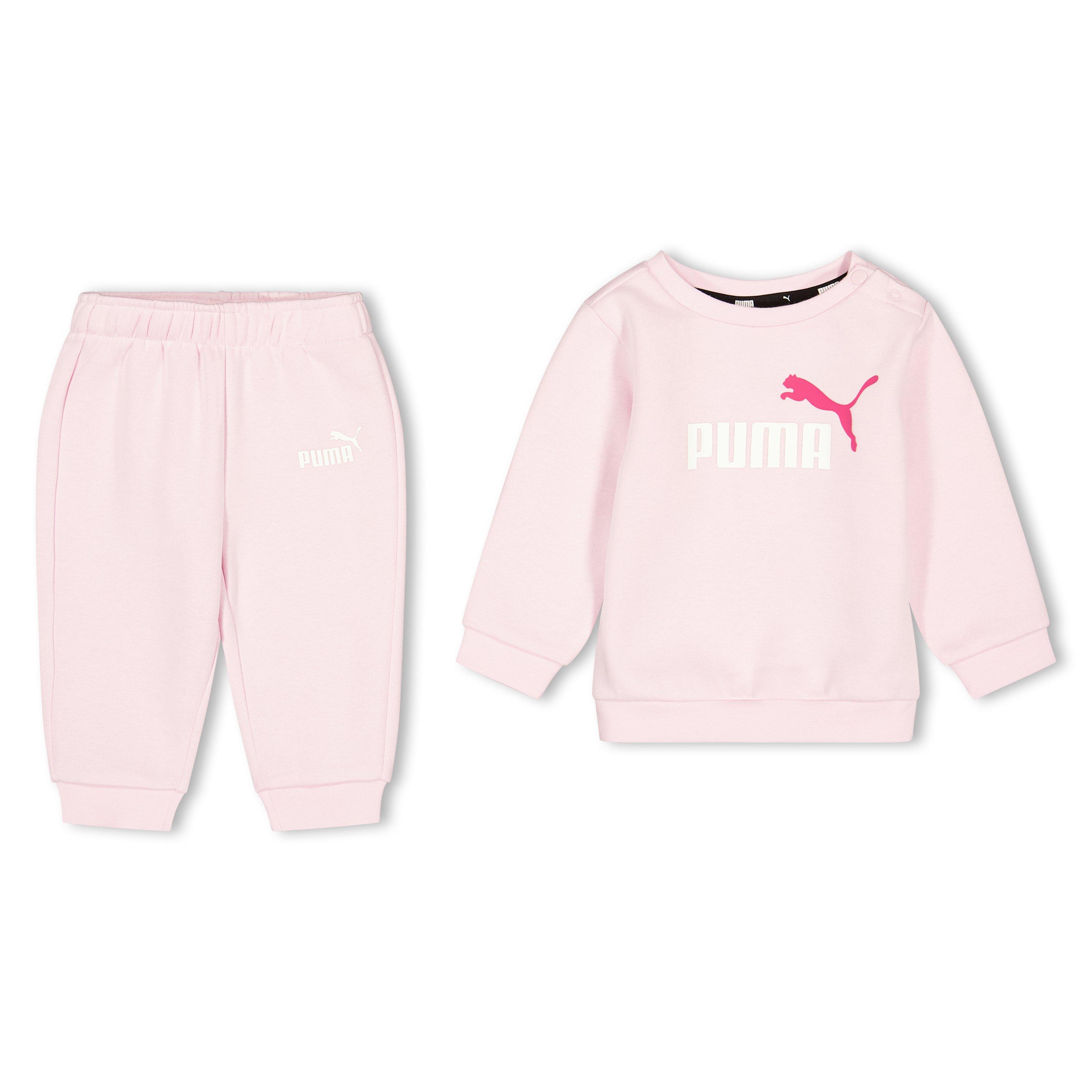 Puma  Newborn Kids' Minicats Fleece Full Tracksuit - Pearl Pink - 1-2 Yrs