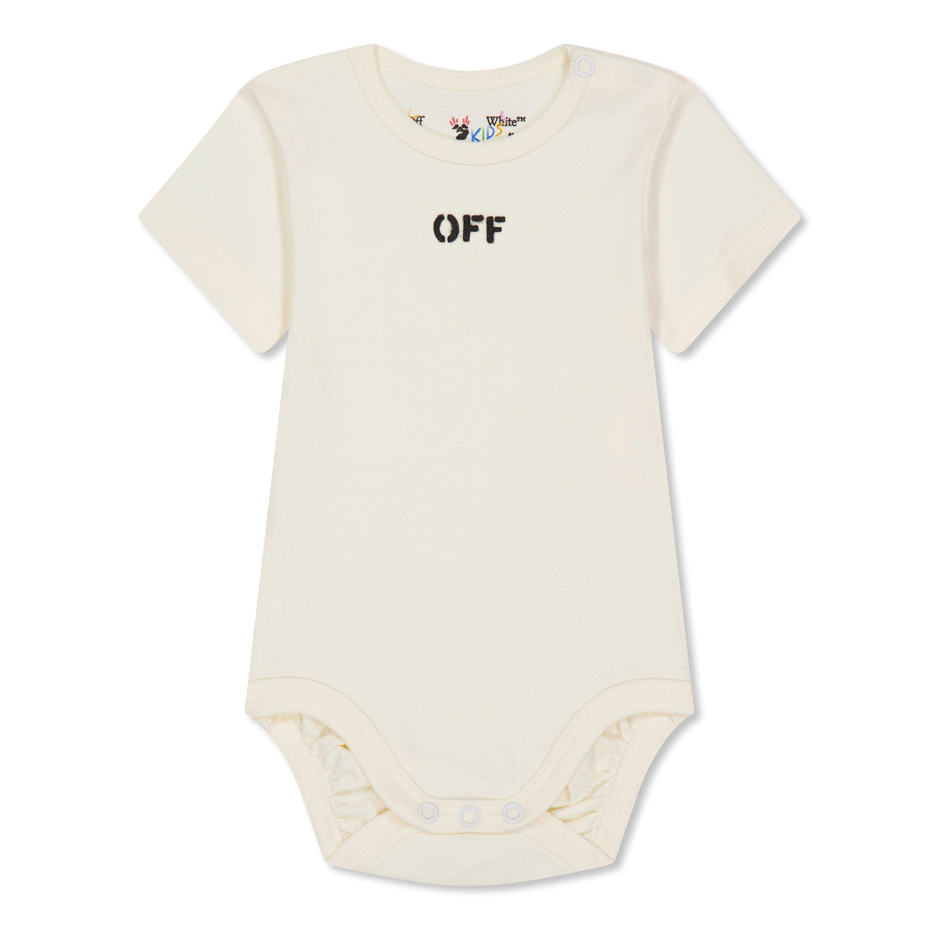 Multicolor - Off White - Kids Short-Sleeve 3-Pack Bodysuit Set - 3