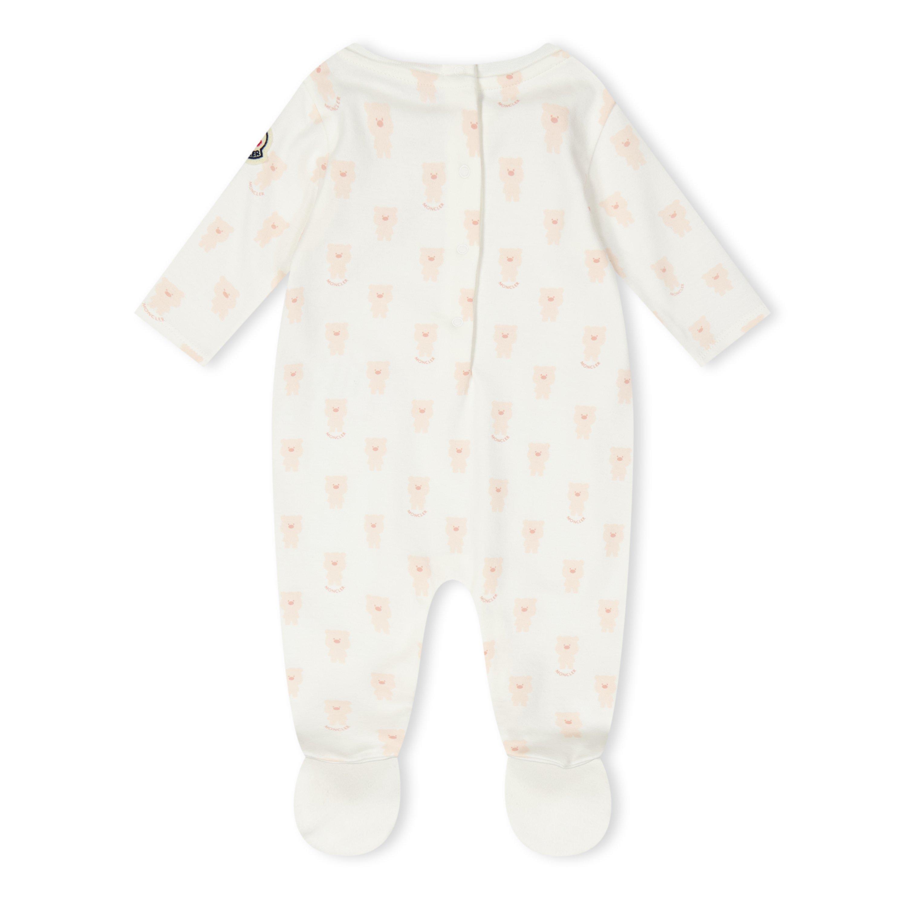 Beige S50 - Moncler - 3-Piece Bear Babygrow Set Babies - 3