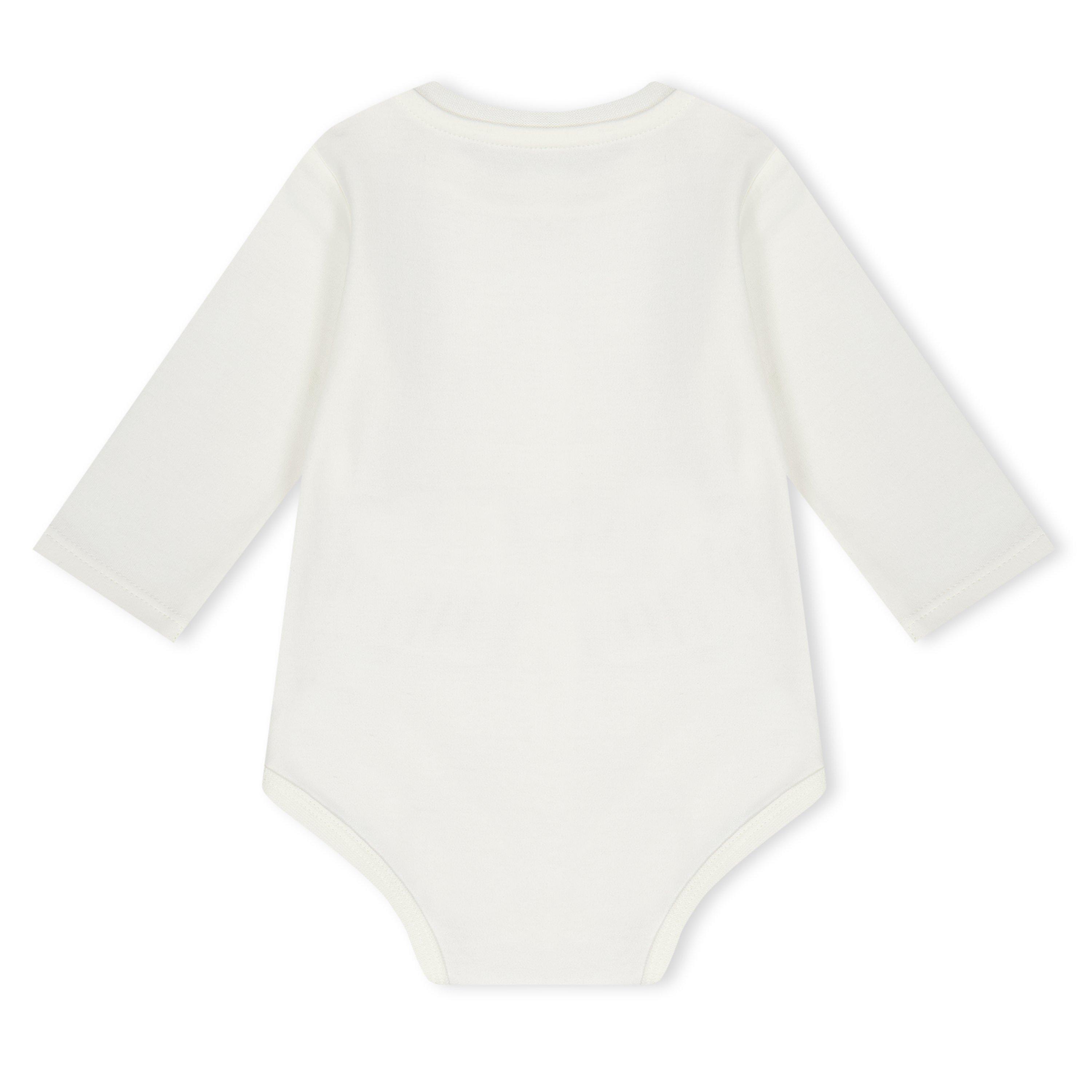 White F02 - Moncler - Unisex Kids Hat Bodysuit and Trousers Clothing Set - 3