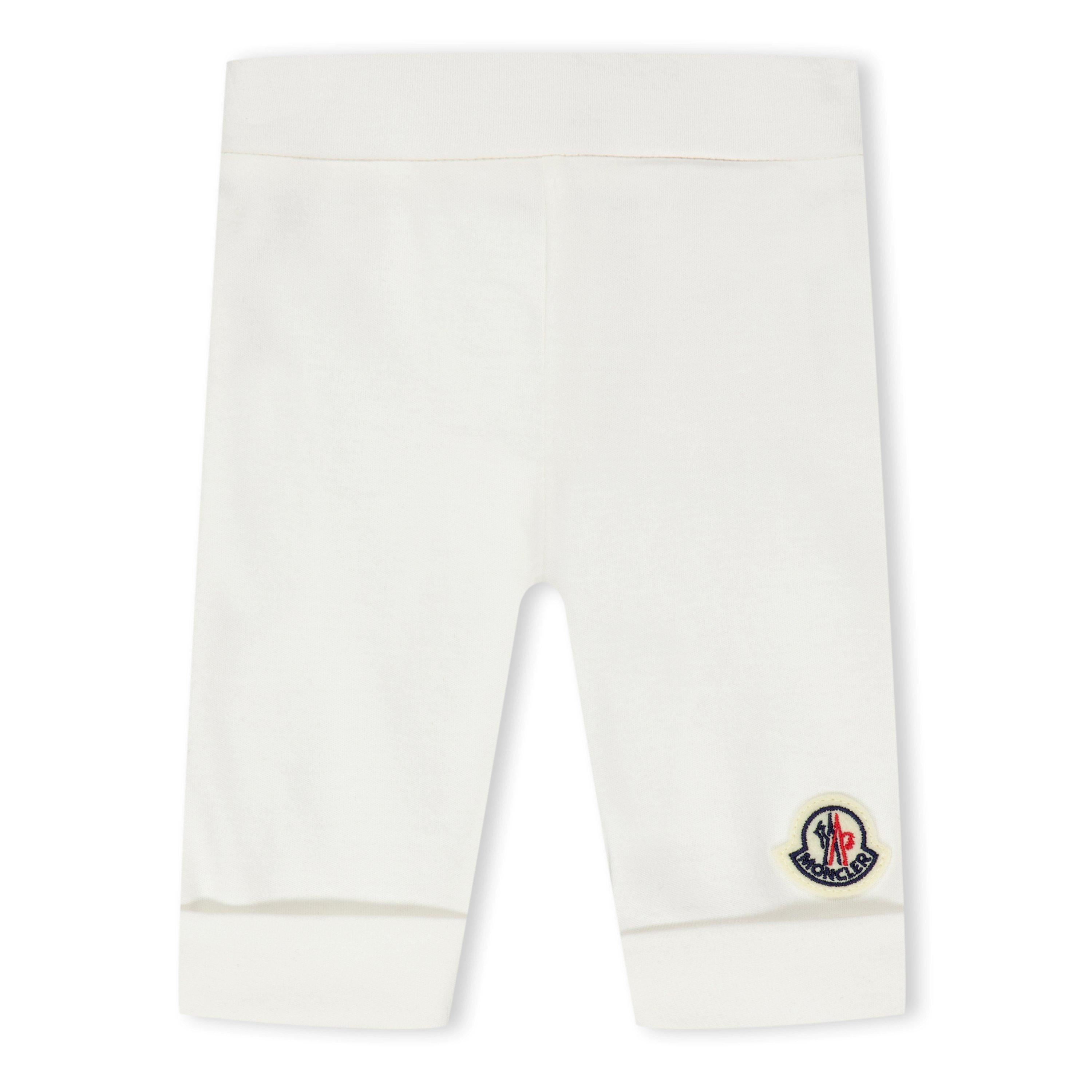 White F02 - Moncler - Unisex Kids Hat Bodysuit and Trousers Clothing Set - 4