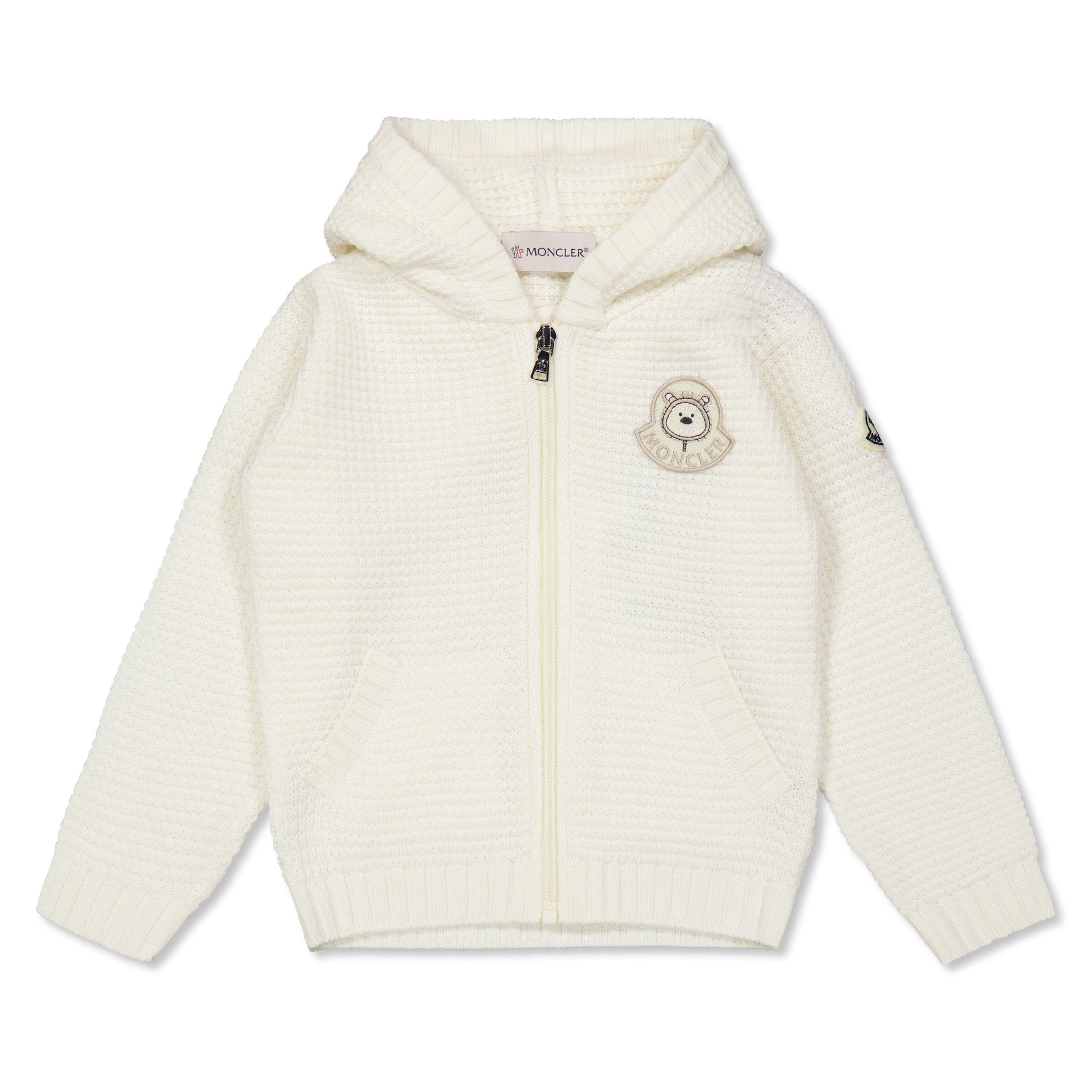 Beige 040 - Moncler - Unisex Kids' Knit Bear Cardigan - 1