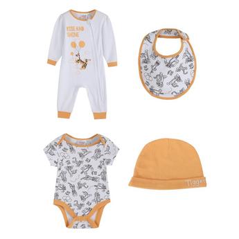 Character Adorable Baby 4-Piece Romper and Accessories Set