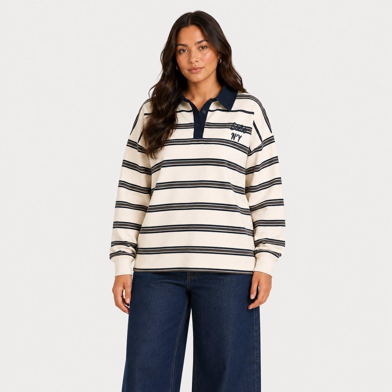 Meerkleurig - I Saw It First - Striped Polo Top - 2