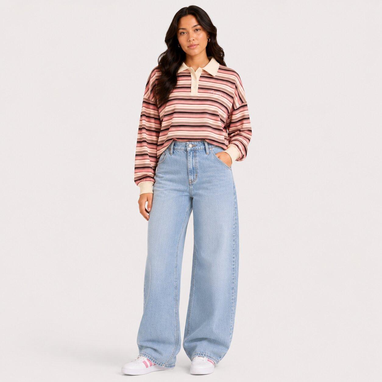 Multi - I Saw It First - Striped Polo Top - 1