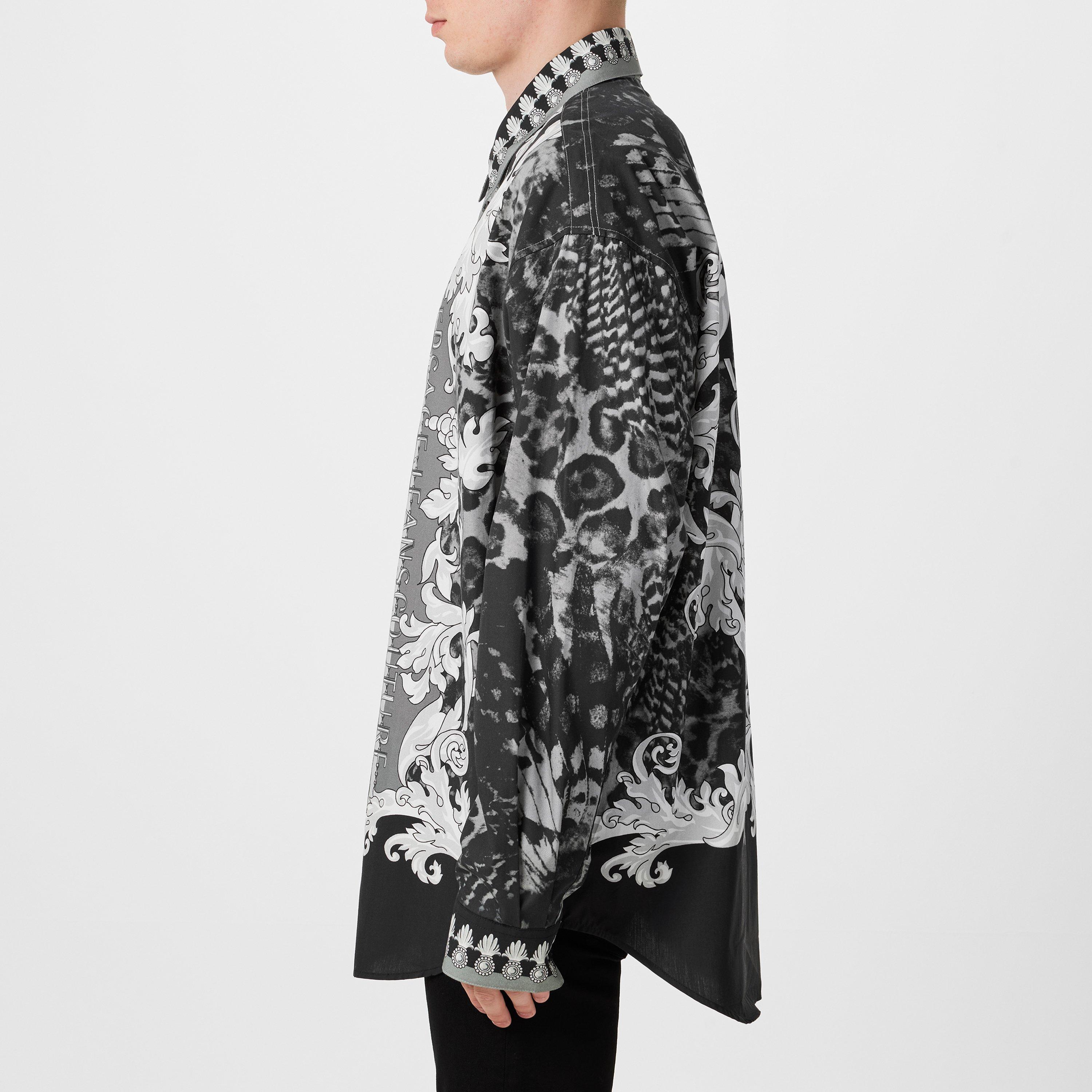 Black - Versace Jeans Couture - Men's Long-Sleeve Plain Shirt - 2