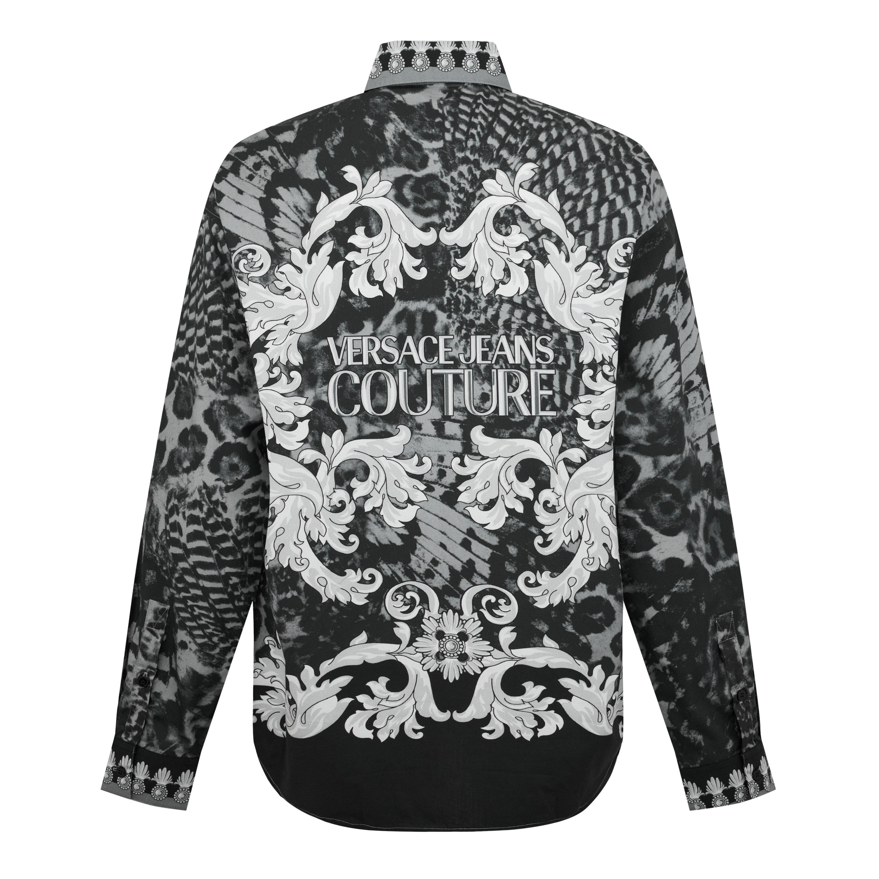 Black - Versace Jeans Couture - Men's Long-Sleeve Plain Shirt - 6