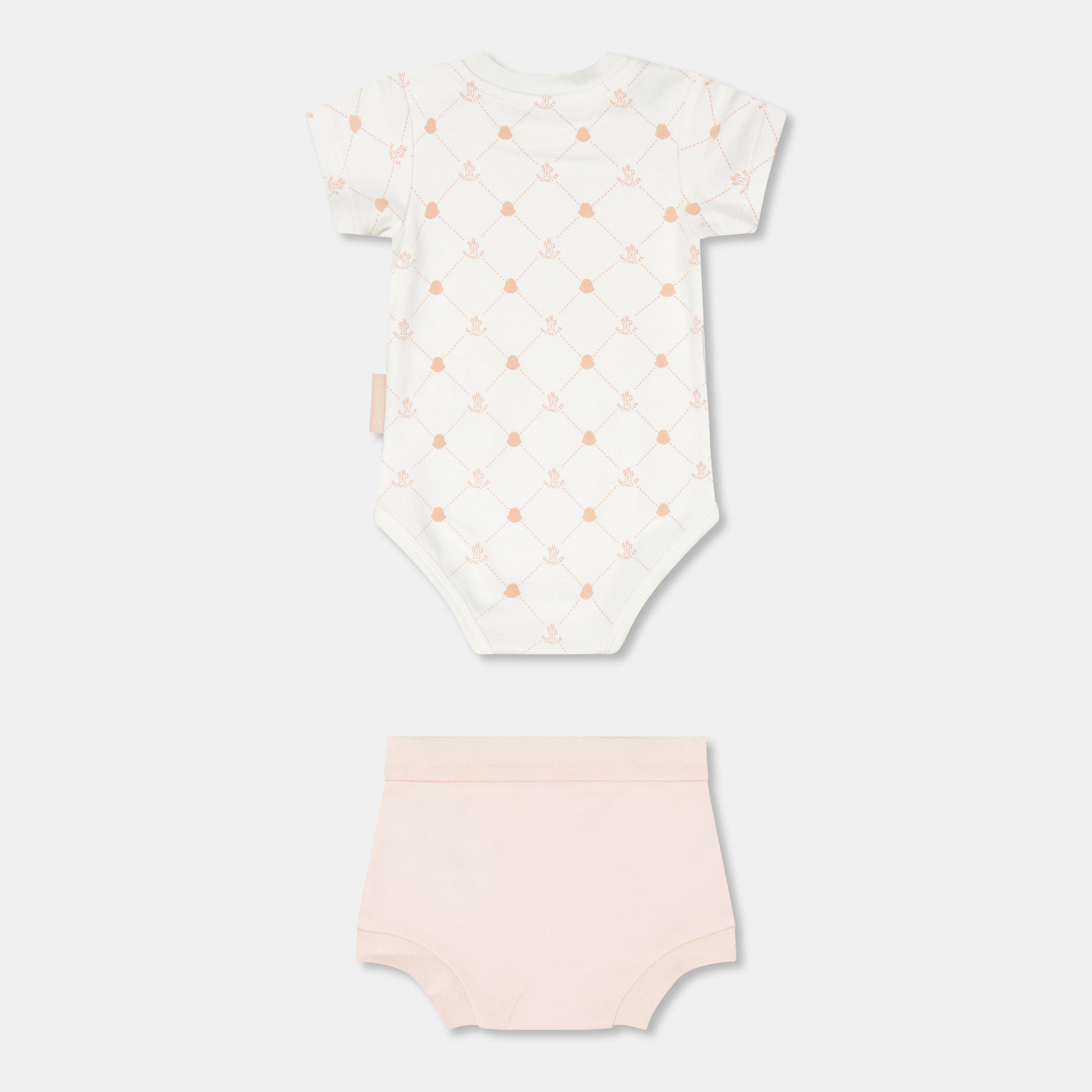 Pink F05 - Moncler - Romper Gift Set Babies - 2