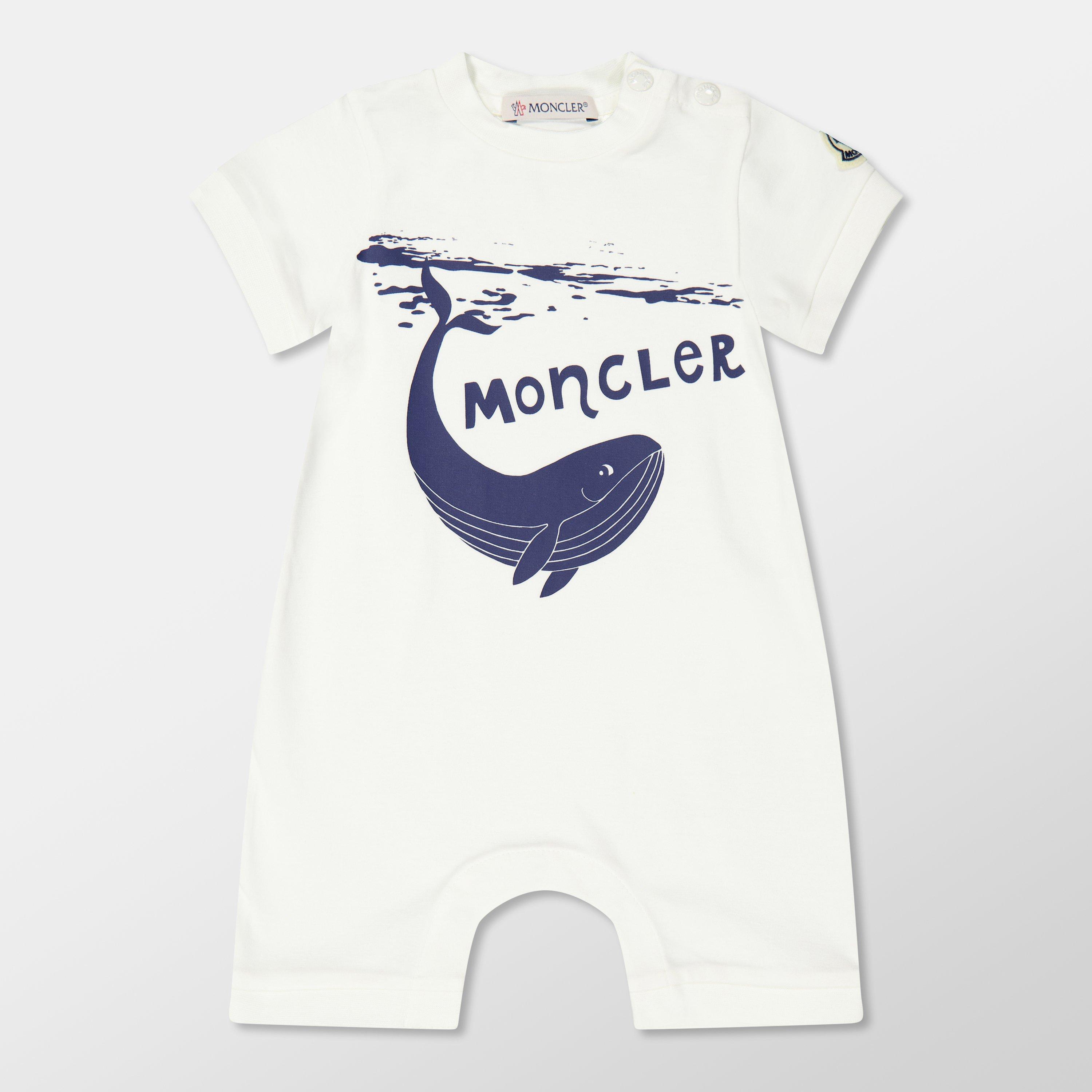 Moncler Kids' Logo Onesie
