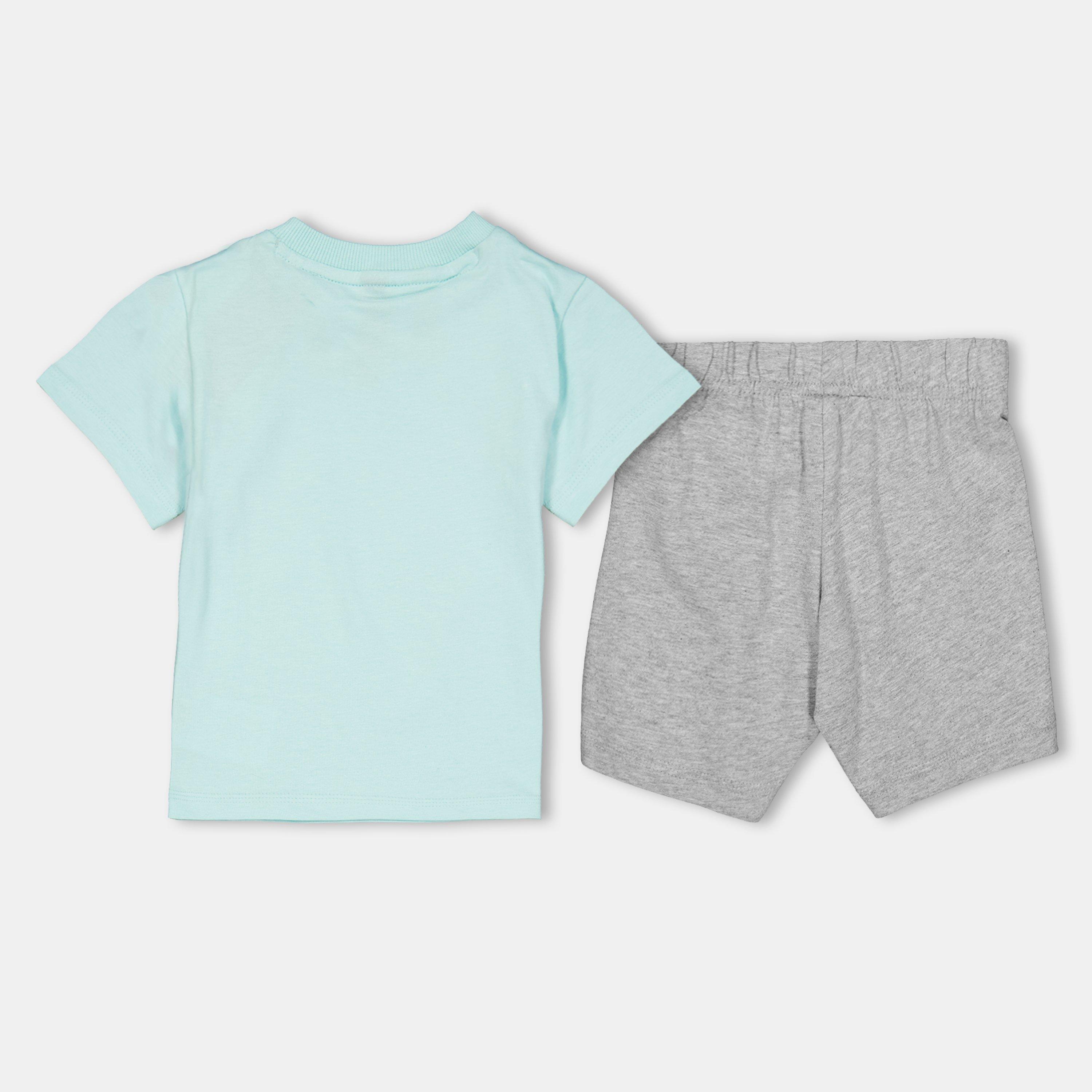 Mint/White Lin - adidas - Essentials Tee-Short Set Baby - 2