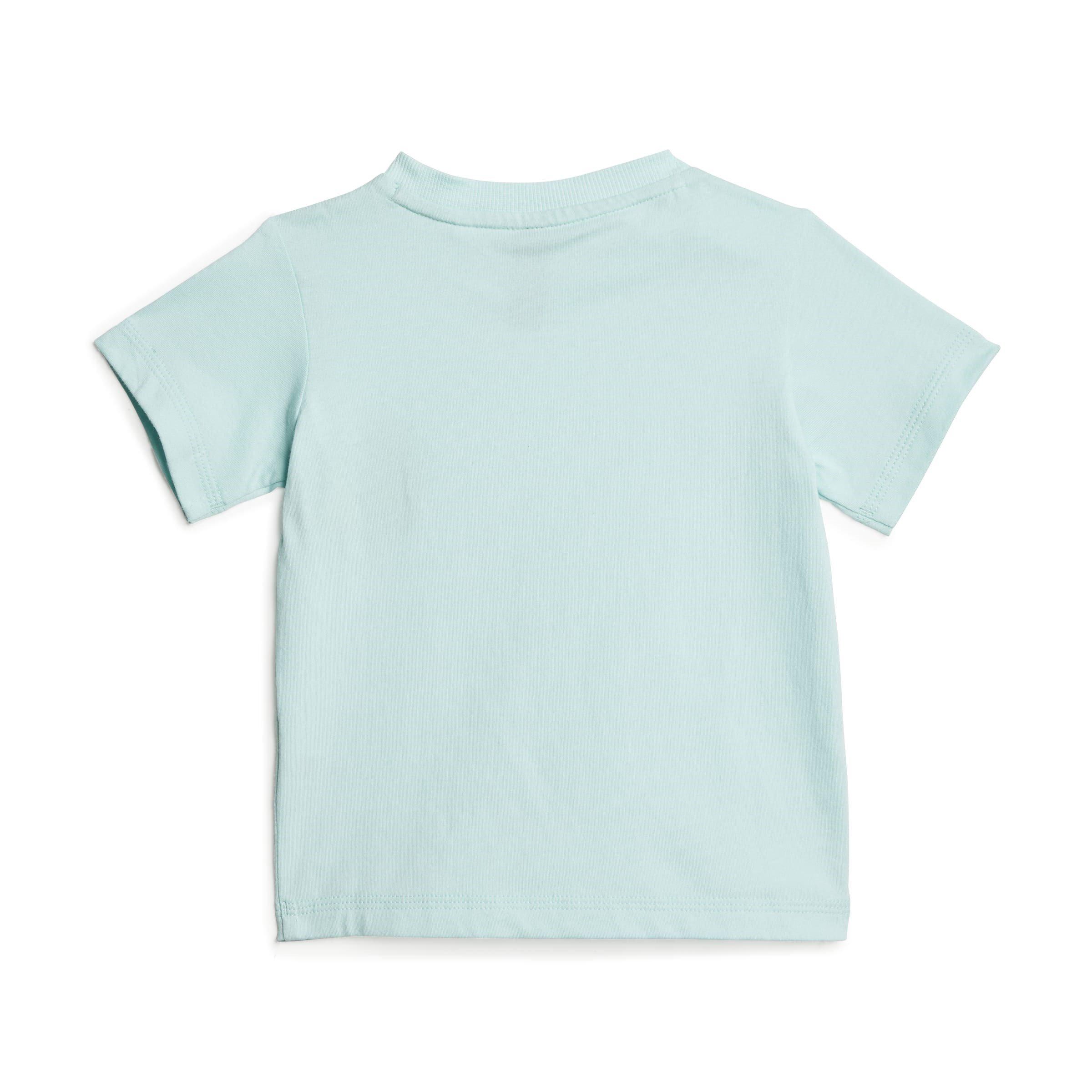 Mint/White Lin - adidas - Essentials Tee-Short Set Baby - 3