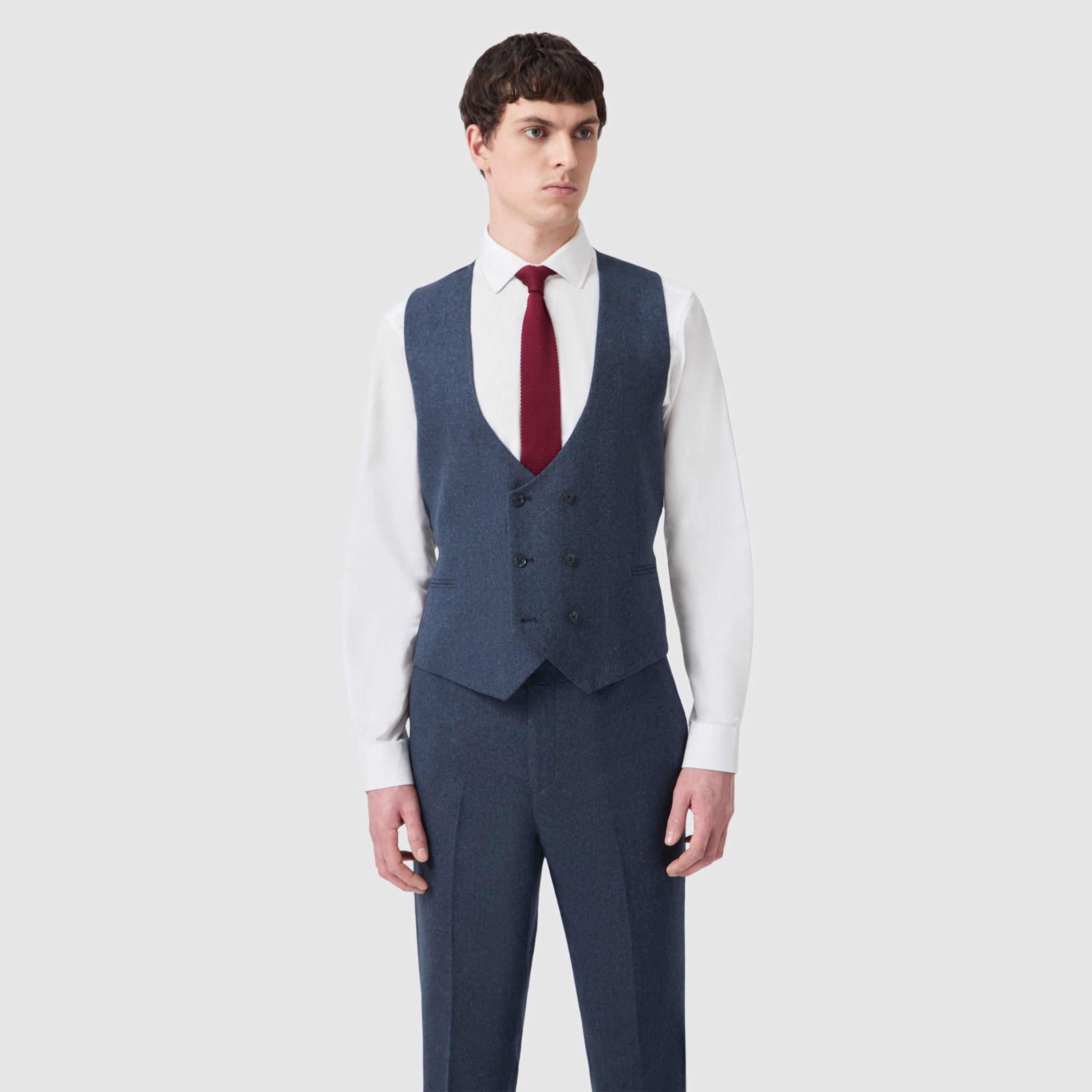 Navy Tweed - Without Prejudice - WP Archer Donegal Waistcoat - 1