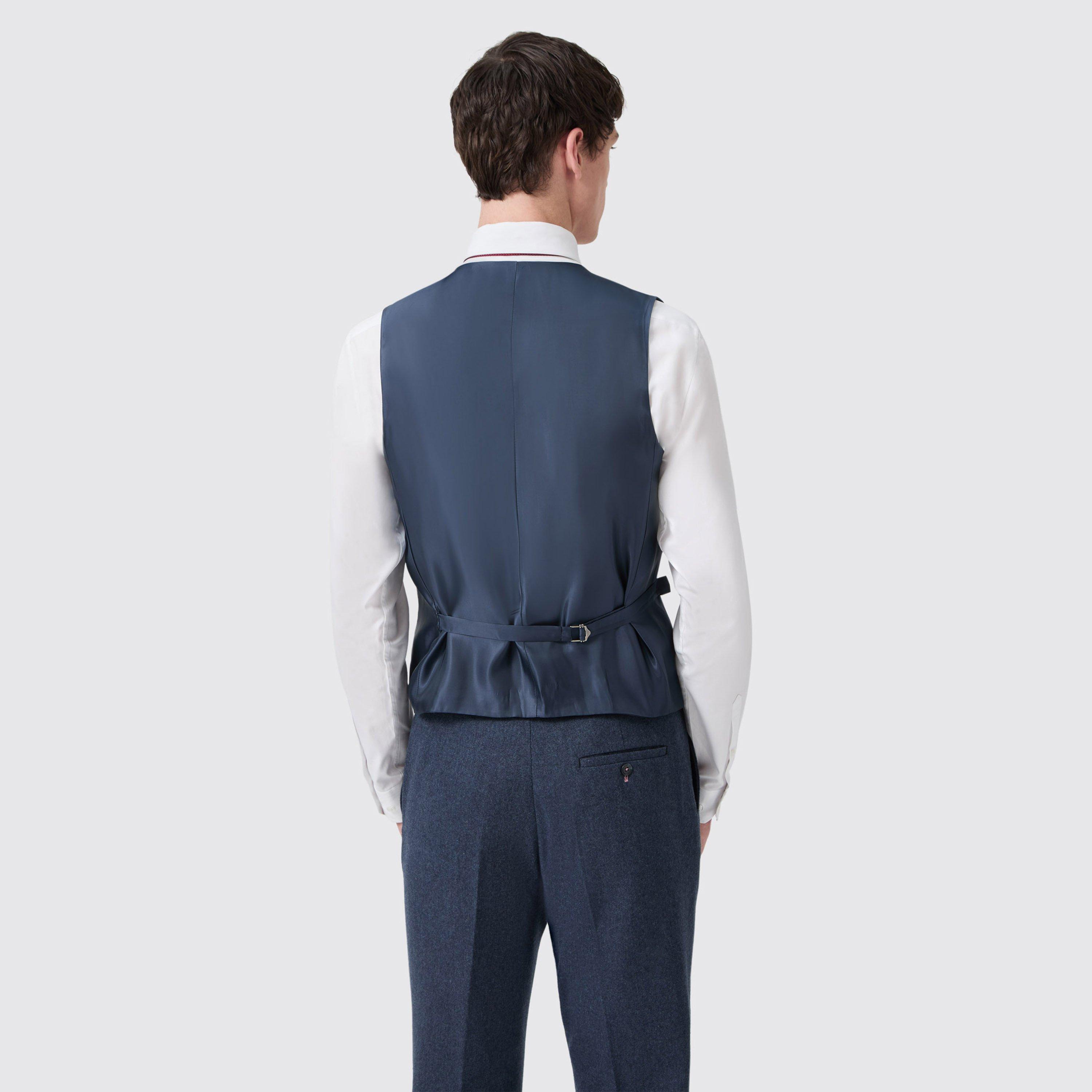Navy Tweed - Without Prejudice - WP Archer Donegal Waistcoat - 3