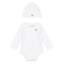 Lyle and Scott Romper and Hat Set Baby