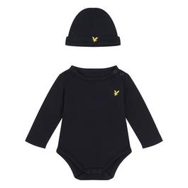 Lyle and Scott Romper and Hat Set Baby