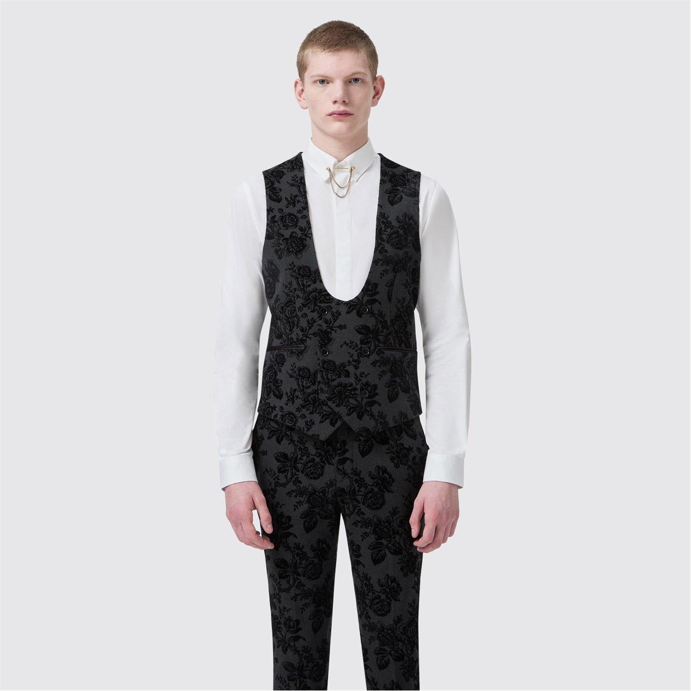Twisted Tailor Fleet Skinny Fit Waistcoat