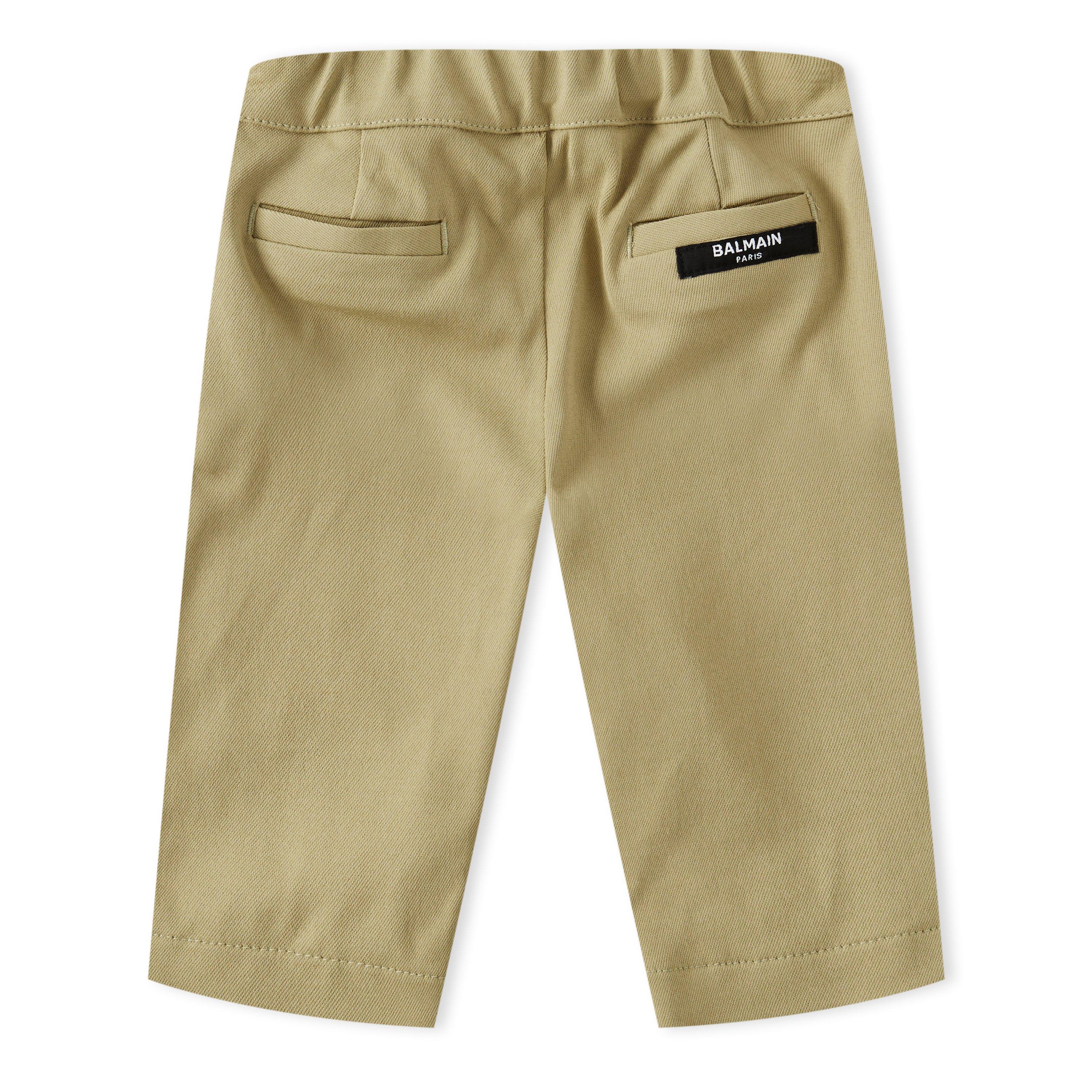 Green - Balmain - Kids' Logo Straight Leg Trouser - 2