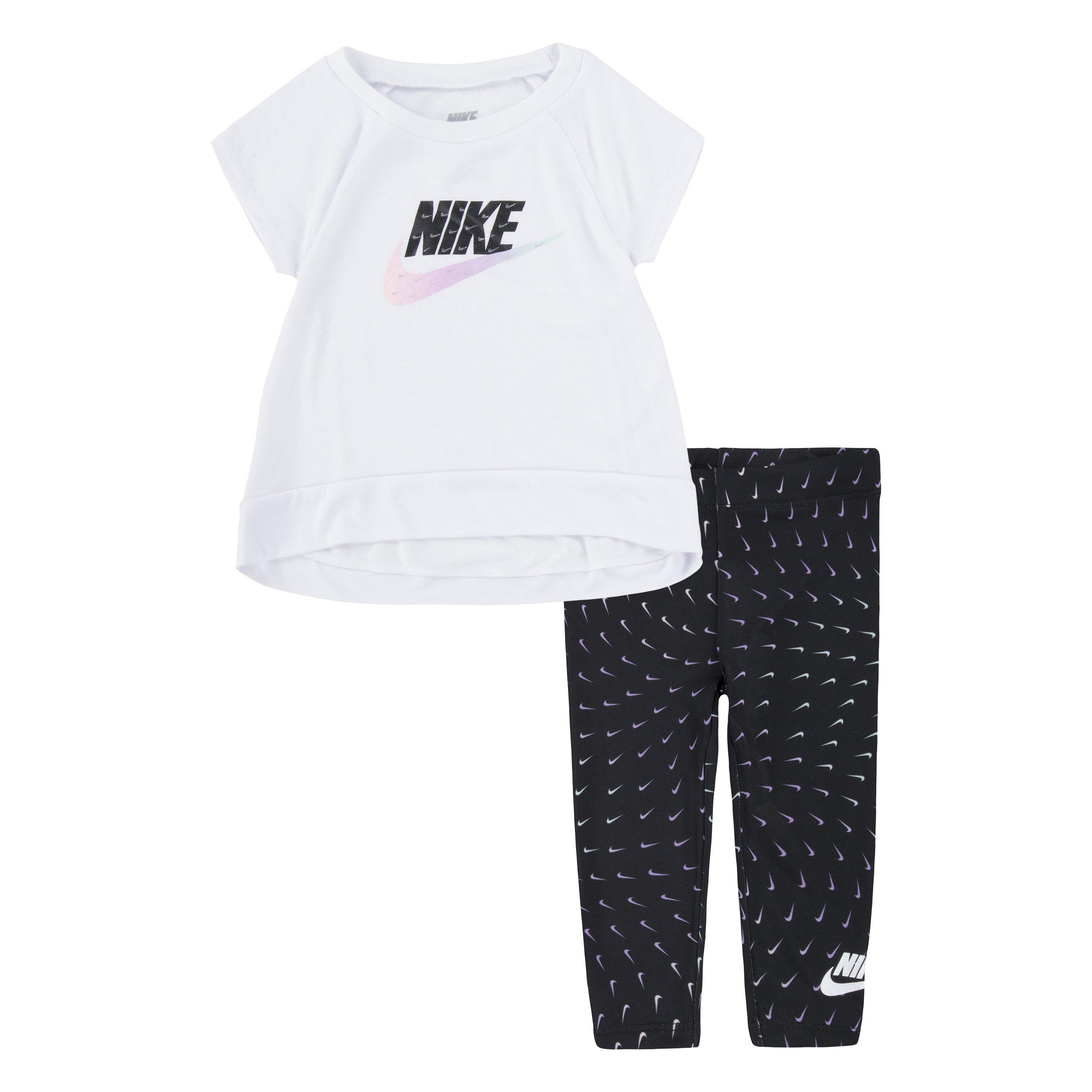 NWT Nike shops legging & peplum tunic set baby girl size 9M