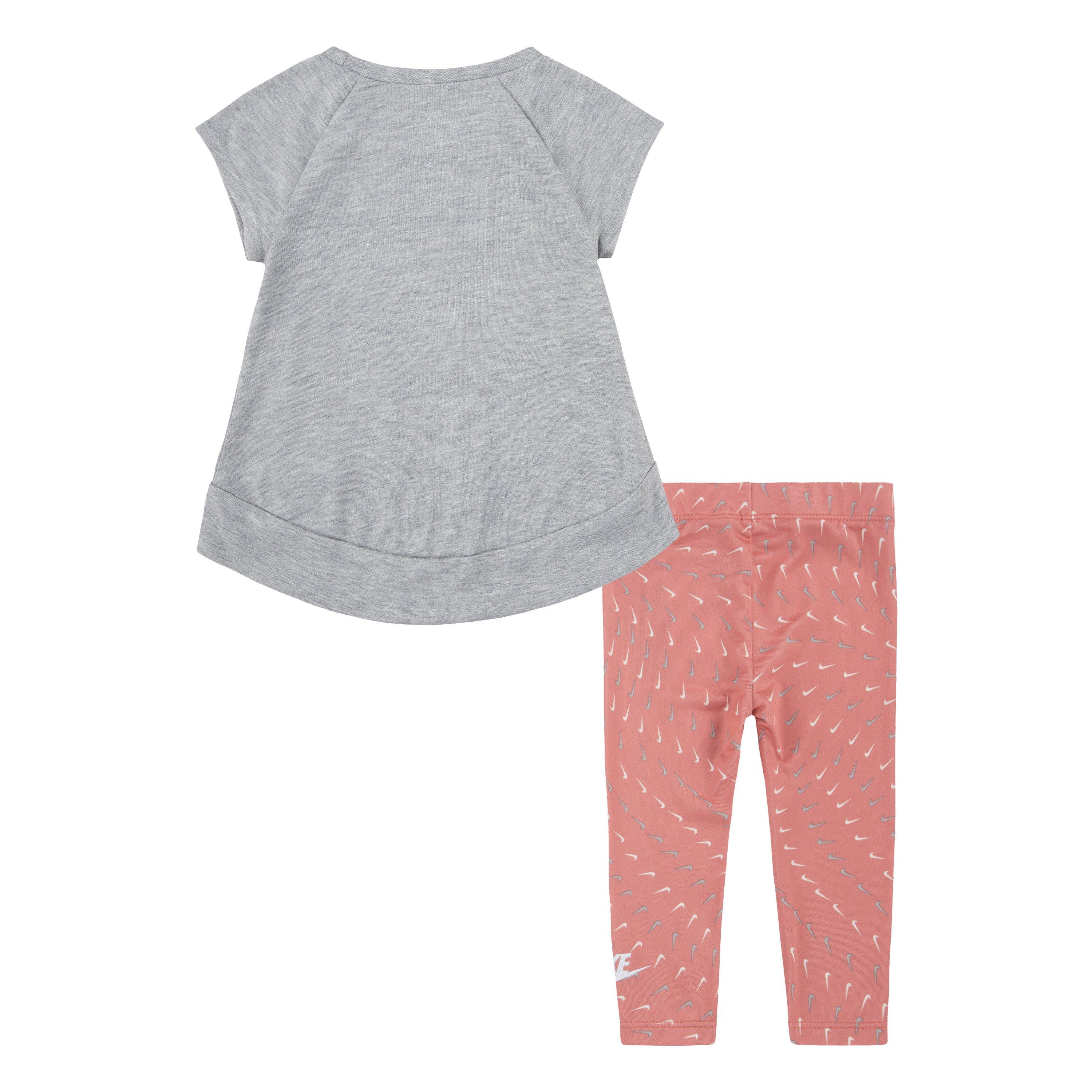 Roze Zout - Nike - Tunic And Leggings Set Baby Girls - 2