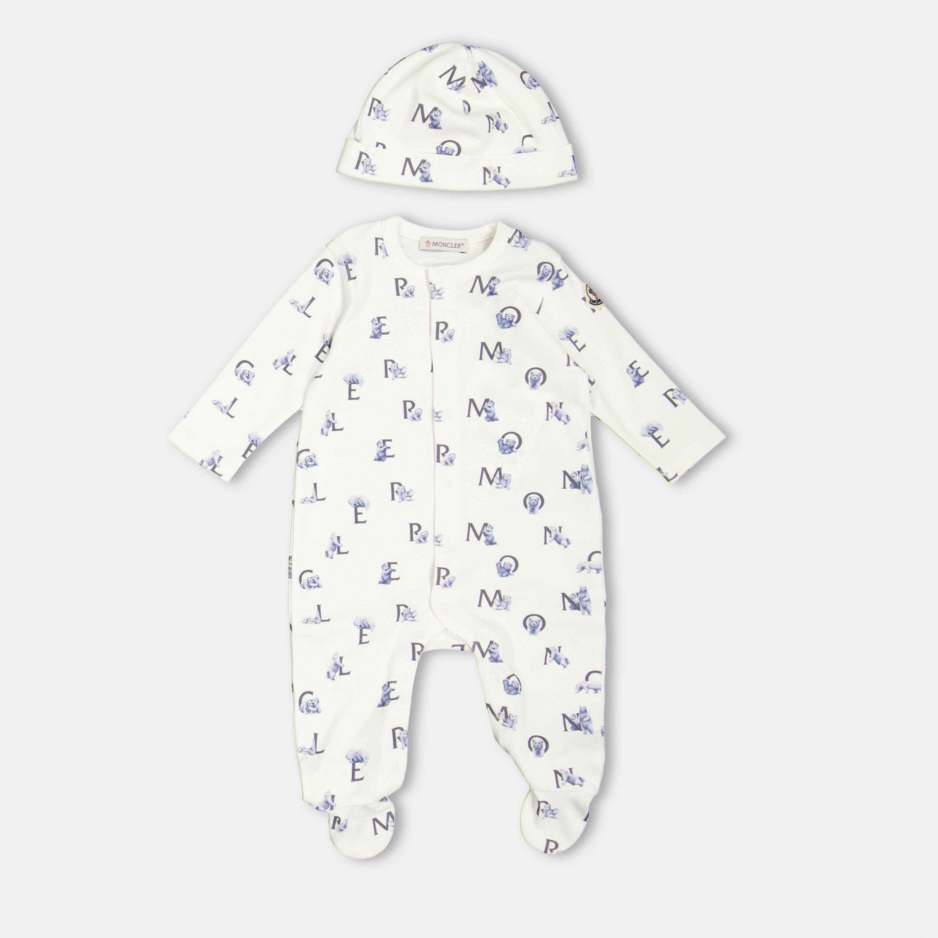 Wht/Blue S70 - Moncler - Unisex Kids Clothing Set