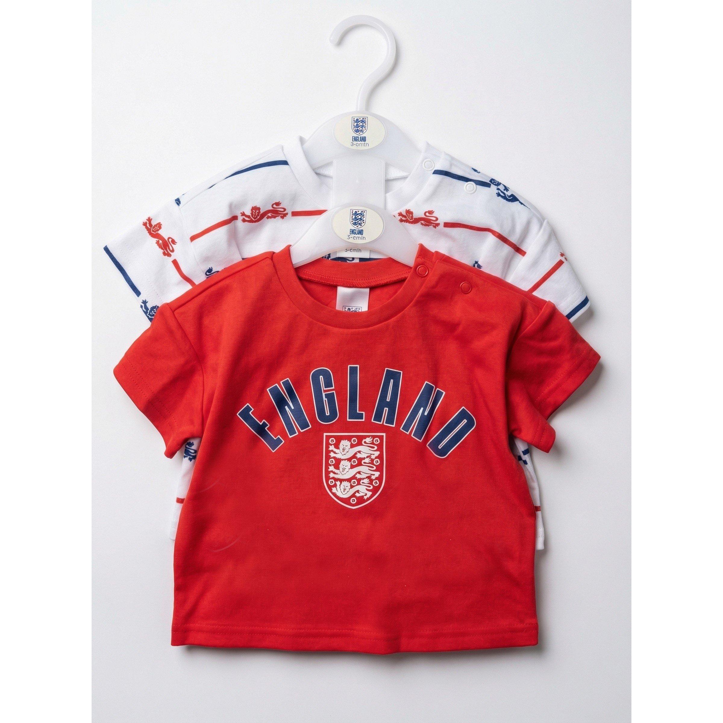 Rood/Wit/Marineblauw - Team - England Two Pack Graphic T-Shirts - 1