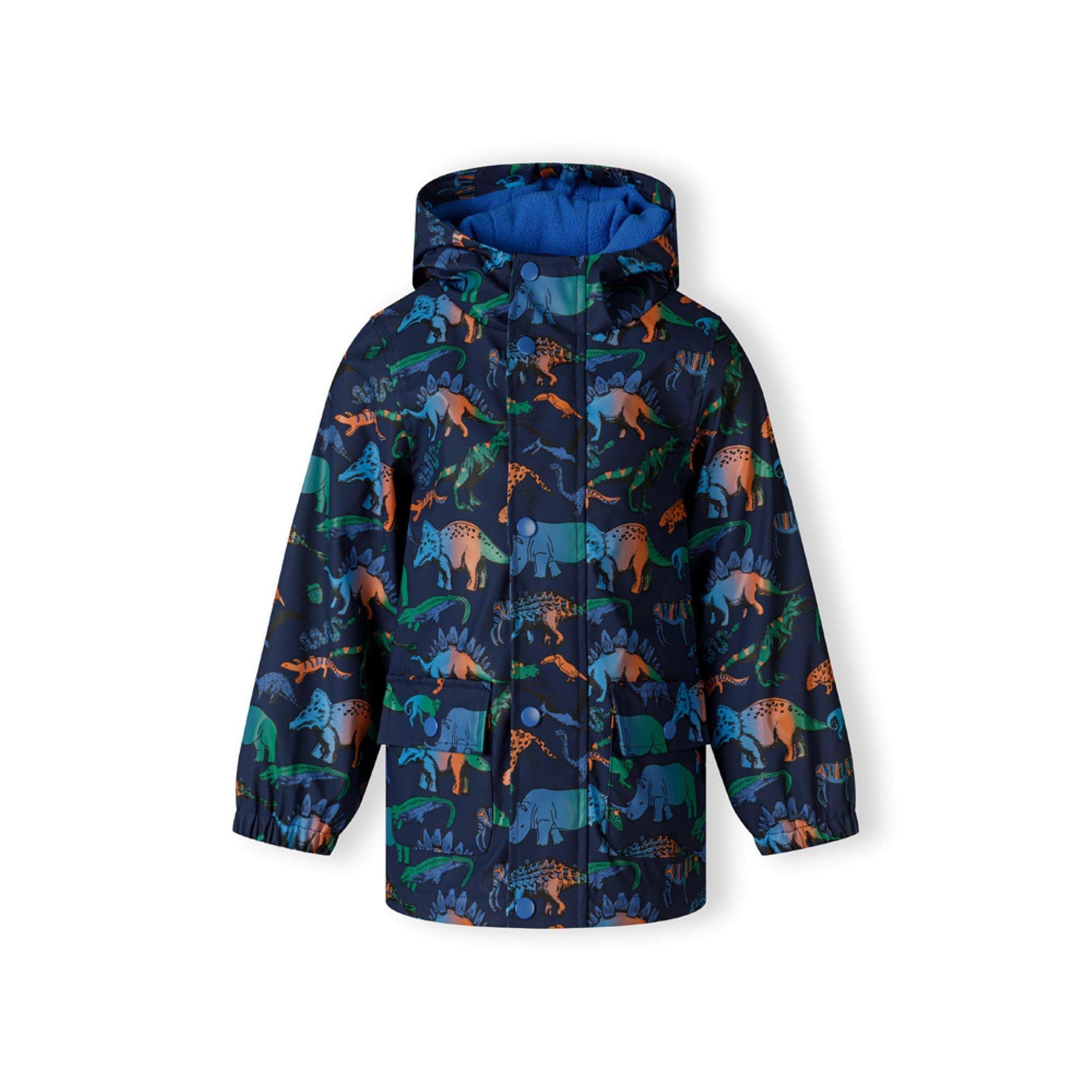 Navy - Minoti - Boys rain jacket printed navy - 1