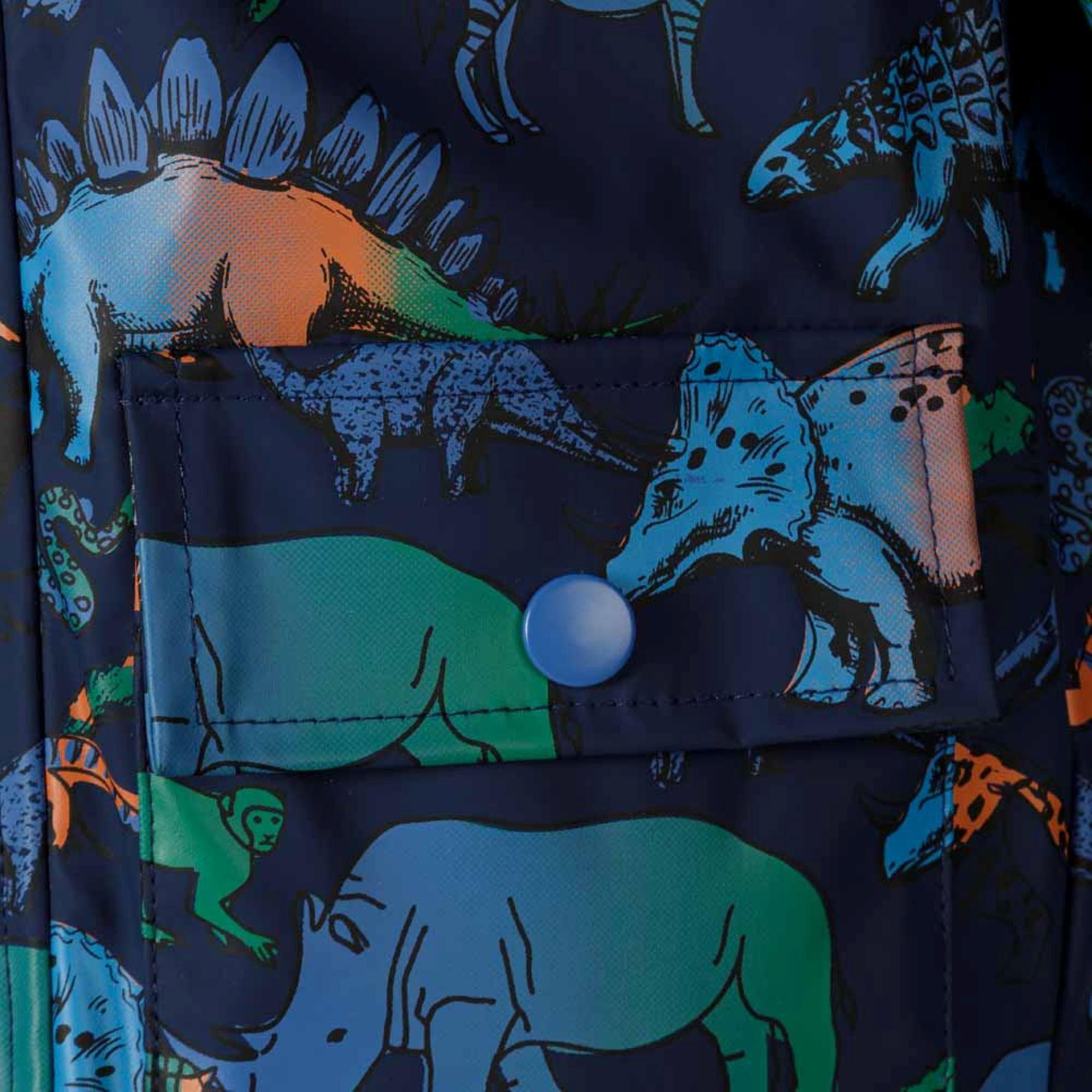 Navy - Minoti - Boys rain jacket printed navy - 5