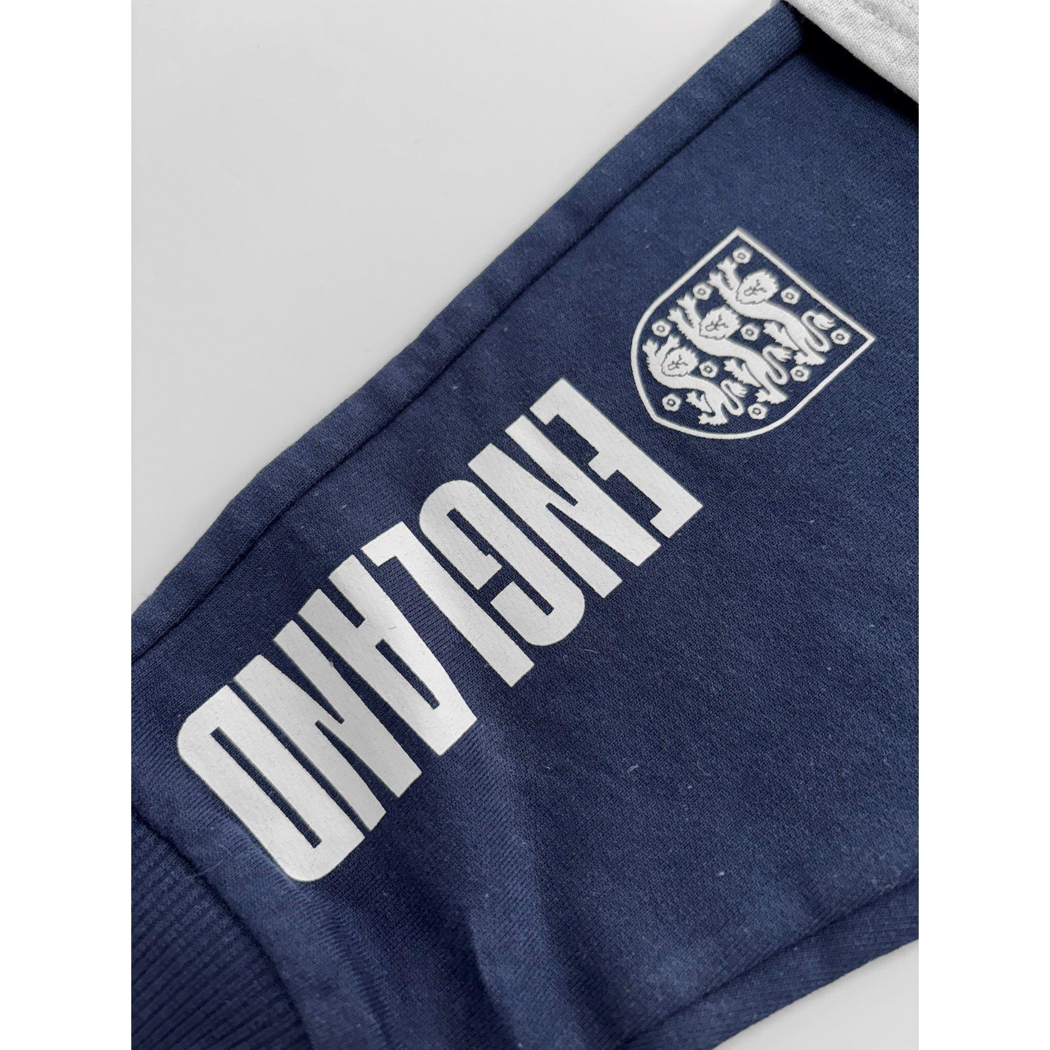 Grijs/Marineblauw/Wit - Team - England T-Shirt & Jog Pant Set - 7