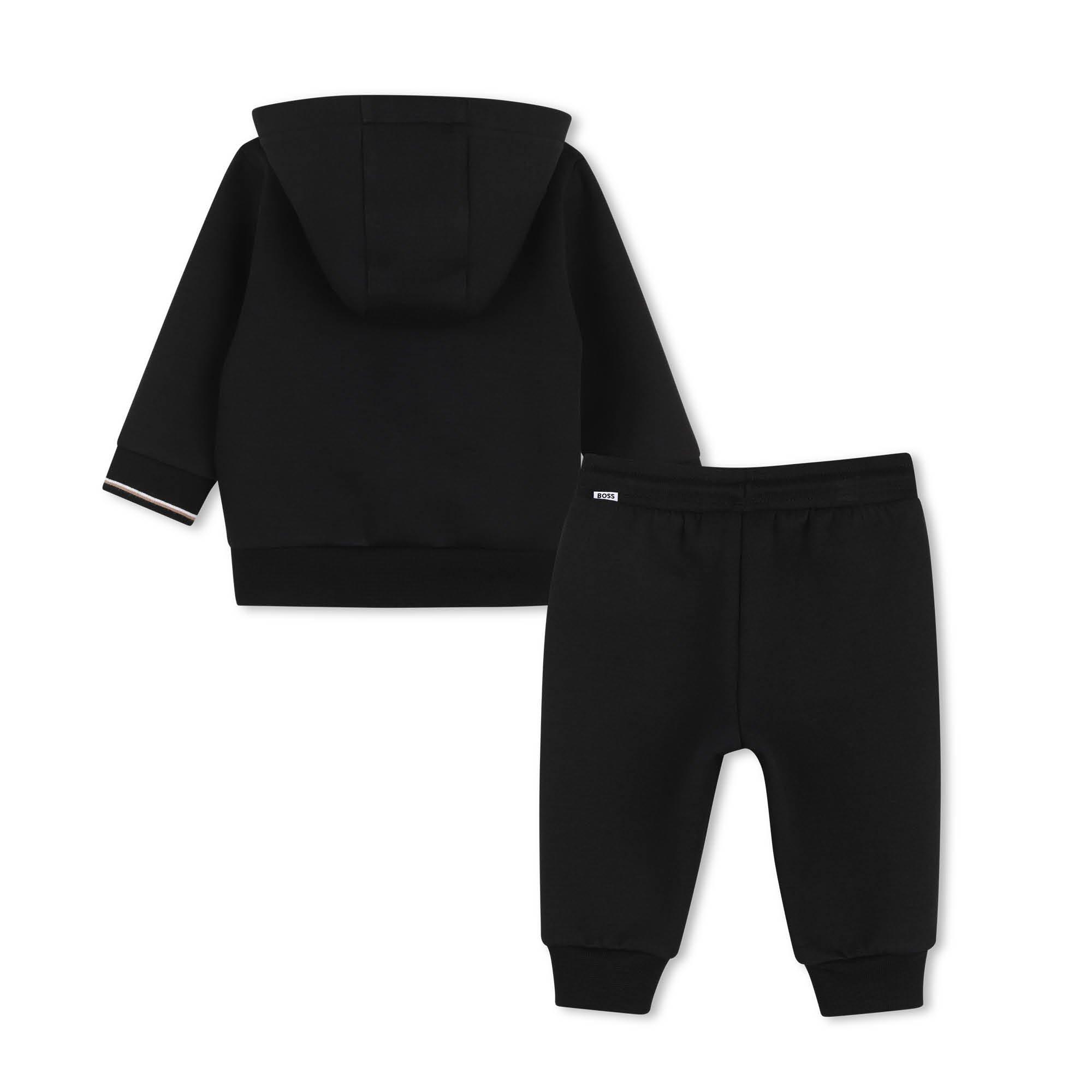 Black - Boss - Kids' Full-Zip Fleece Top and Trouser Set - 2