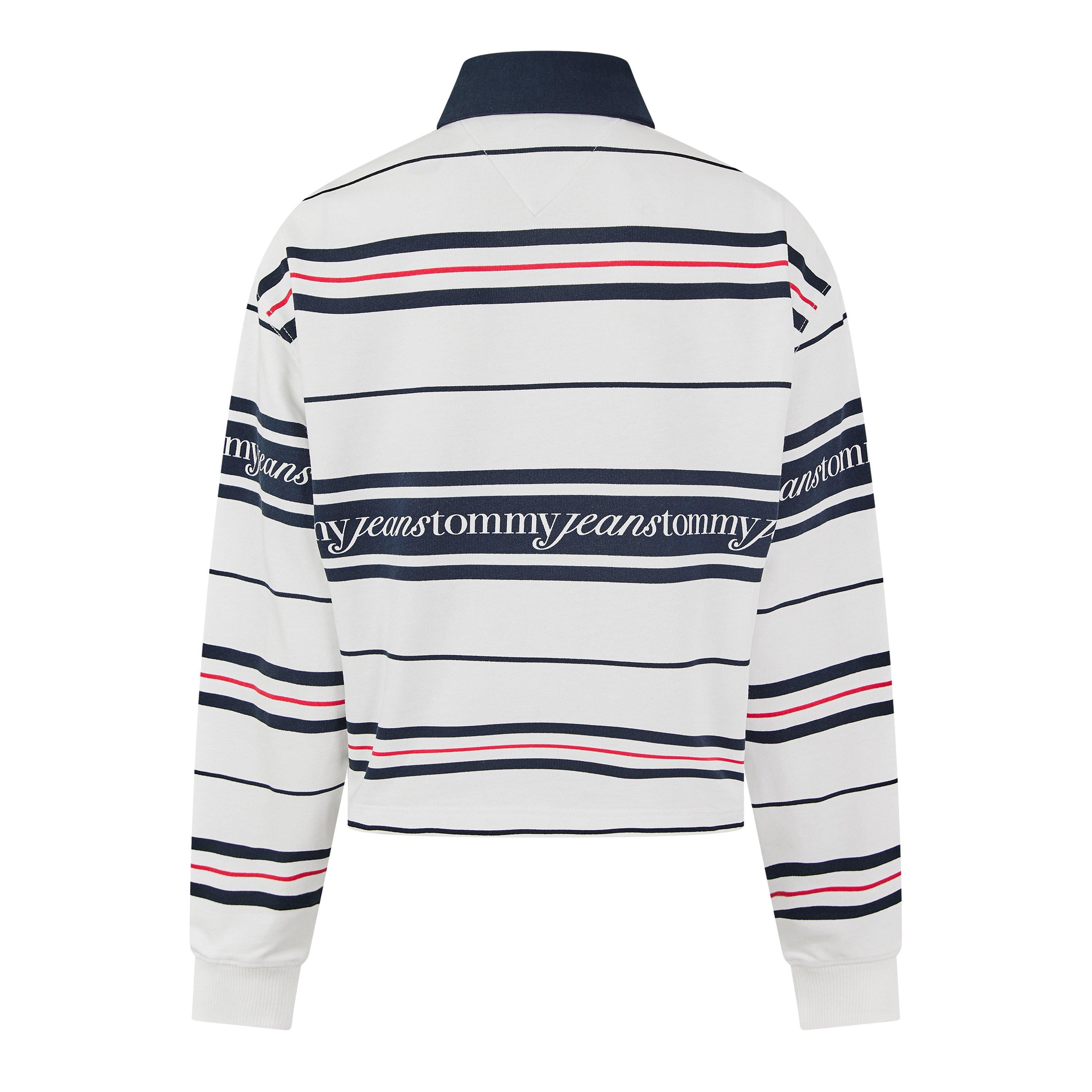 Ecru - Tommy Jeans - Women's Rugby Polo Shirt - 2
