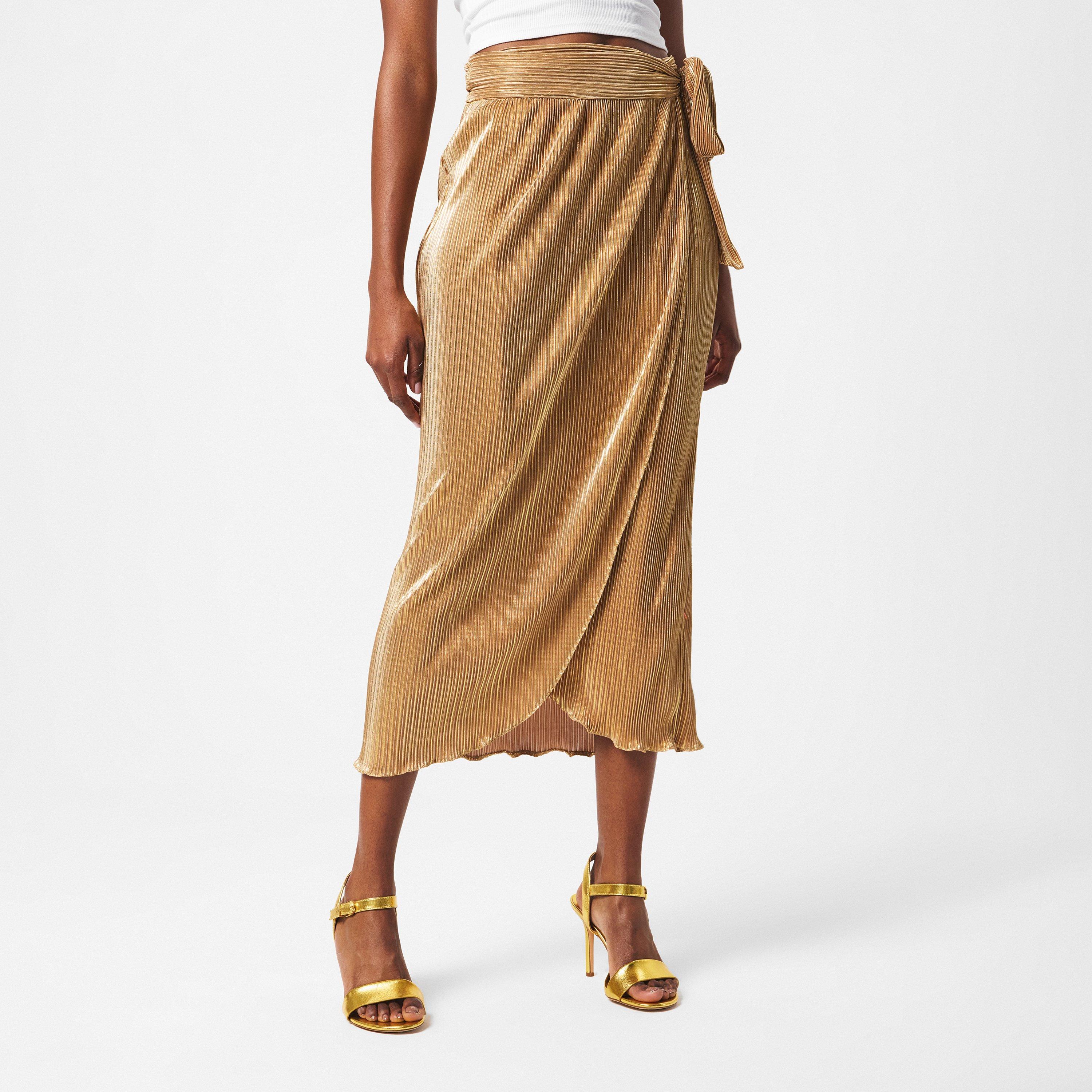 Gold - Never Fully Dressed - Gold Plisse Jaspre Skirt - 3