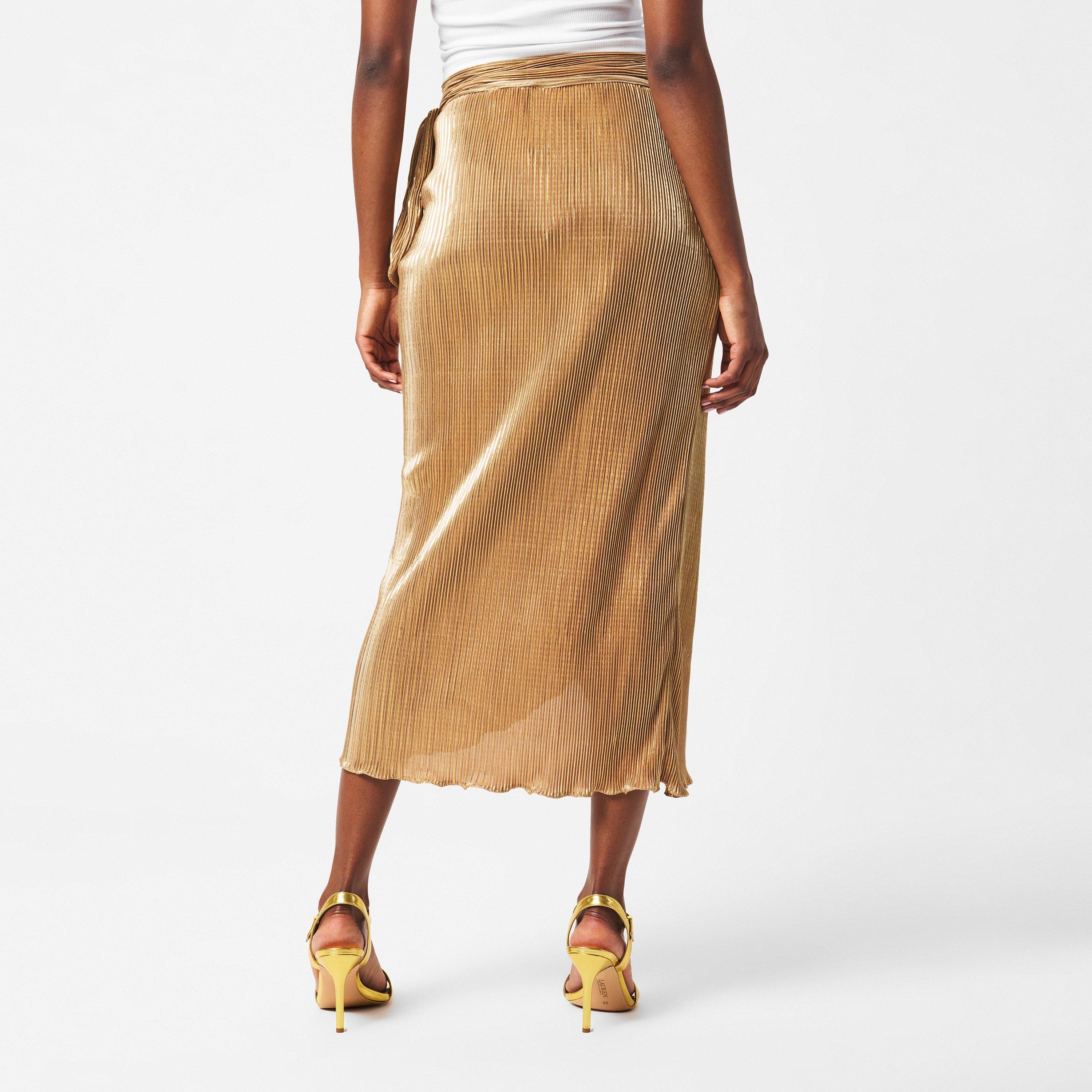 Gold - Never Fully Dressed - Gold Plisse Jaspre Skirt - 4
