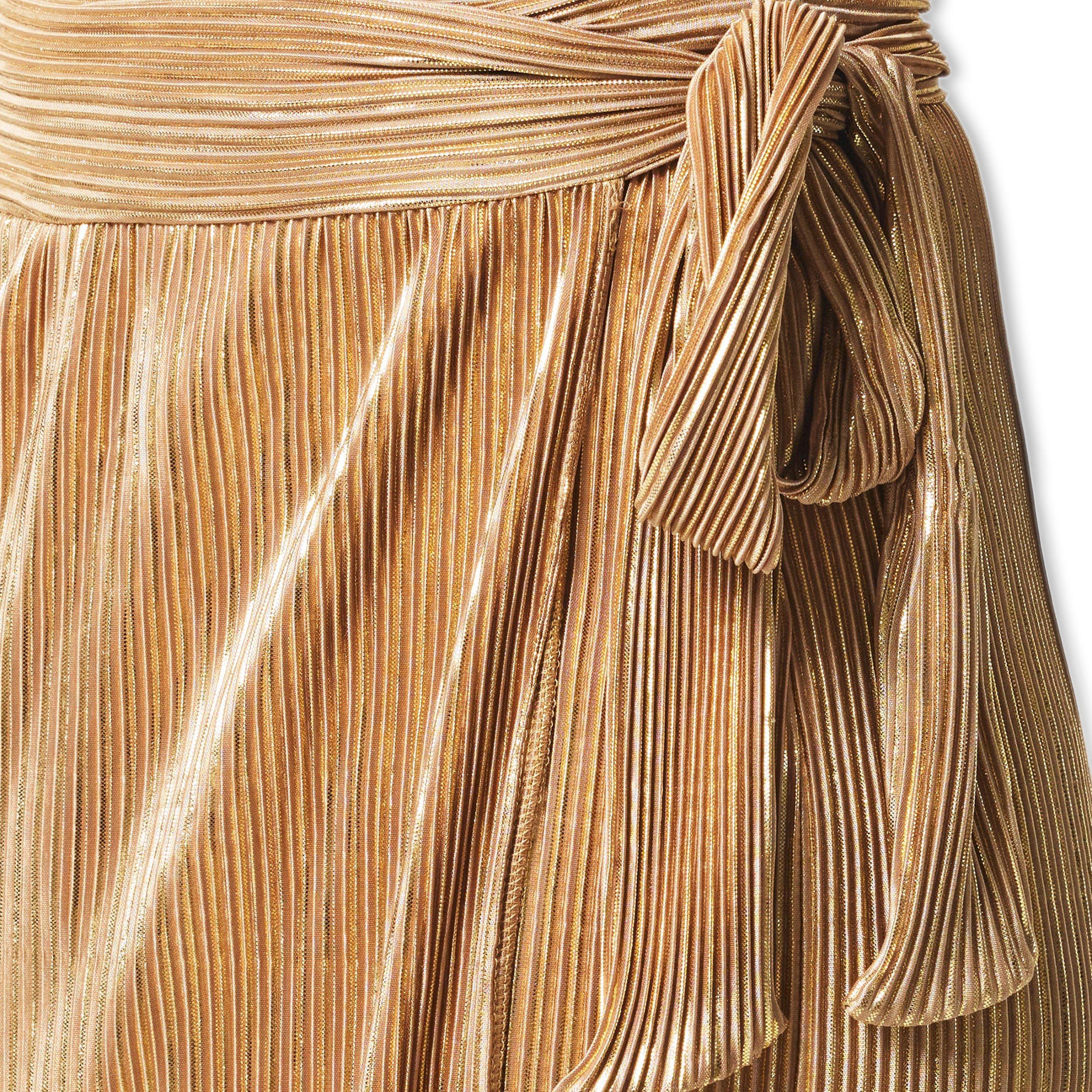 Never Fully Dressed Gold Plisse Jaspre Skirt | FRASERS Never Fully Dressed Gold Plisse Jaspre Skirt | FRASERS