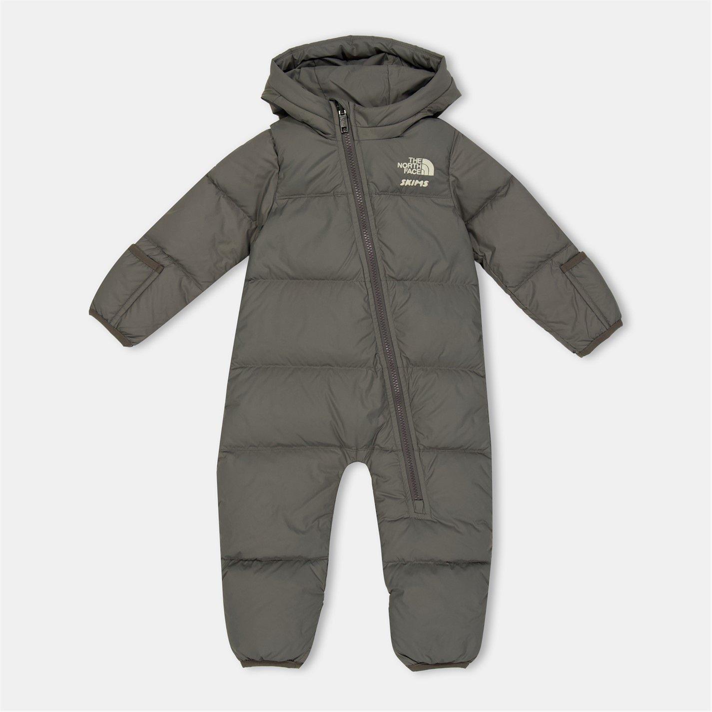 SK Gunmetal - TNF x Skims - Babies 1996 Nuptse One-Piece - 1