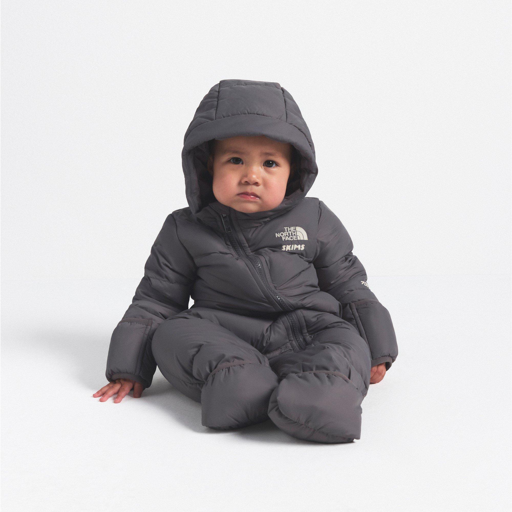 SK Gunmetal - TNF x Skims - Babies 1996 Nuptse One-Piece - 3