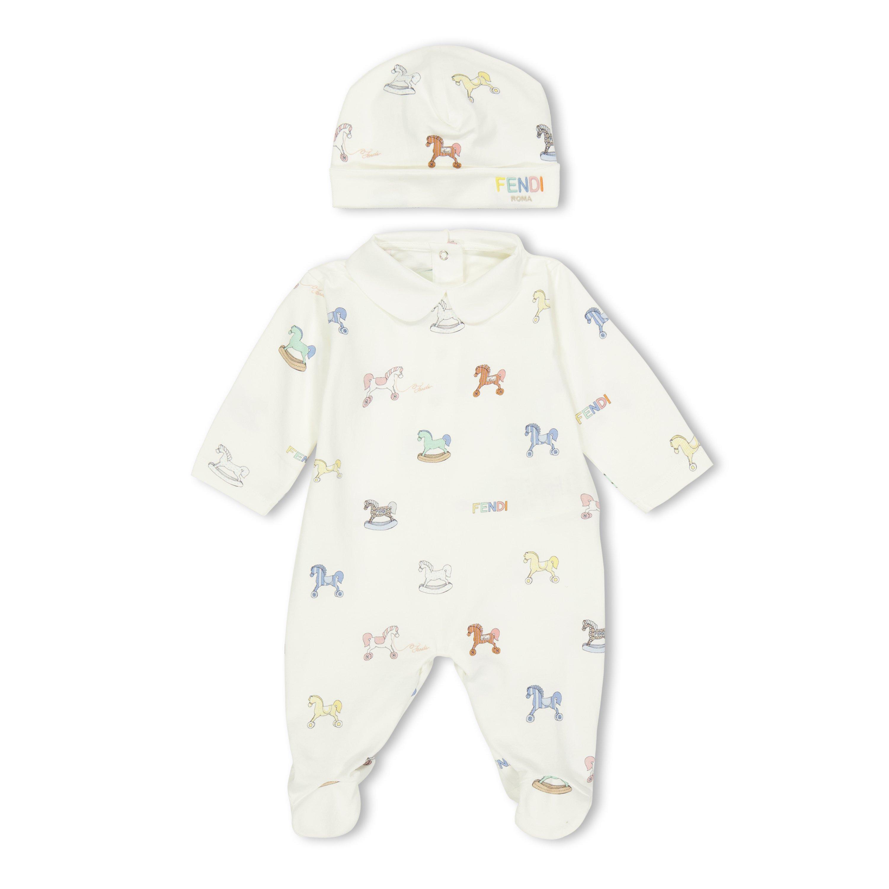 White F0ZA0 - Fendi - Unisex Kids' Onesies - 1