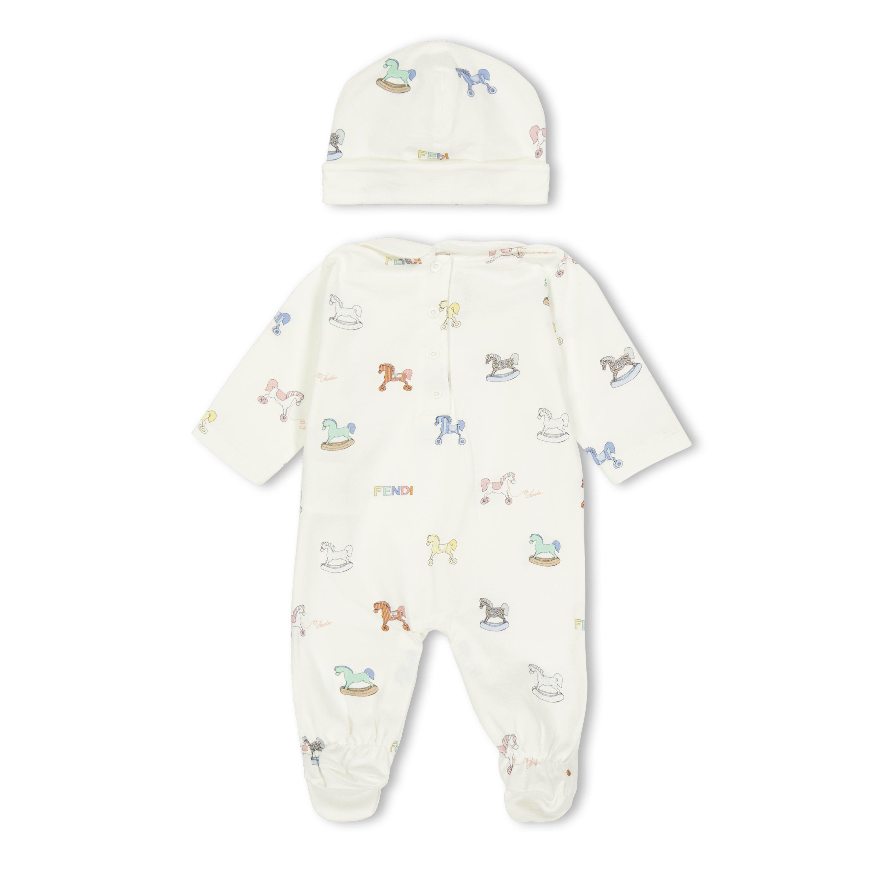 White F0ZA0 - Fendi - Unisex Kids' Onesies - 2