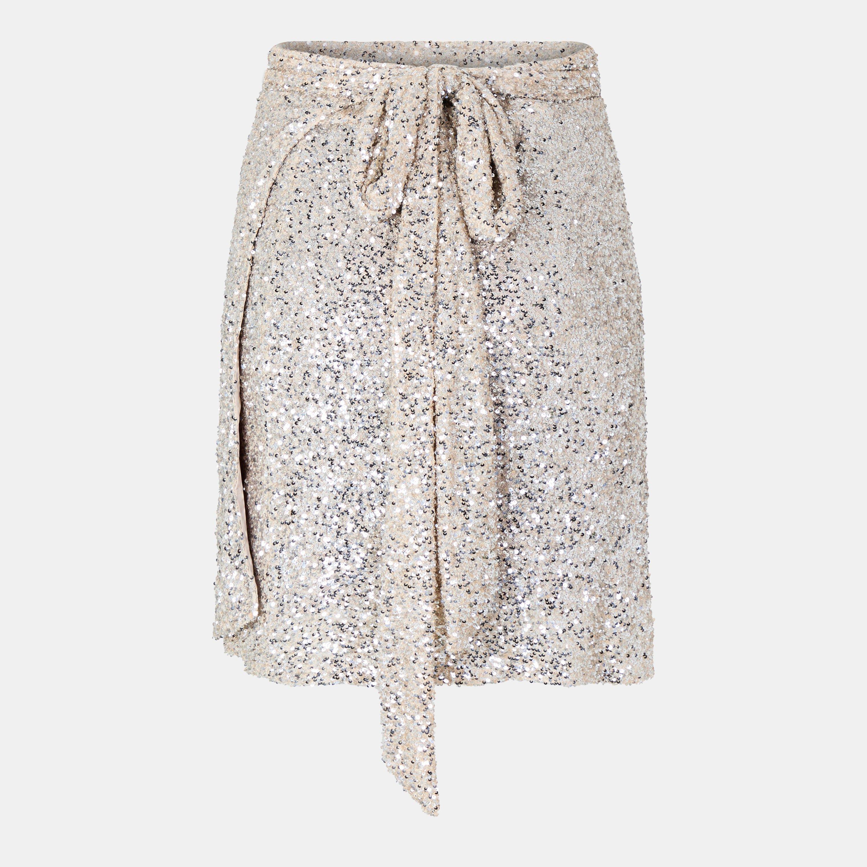 Silver - Never Fully Dressed - Sequin Jaspre Mini Skirt - 2